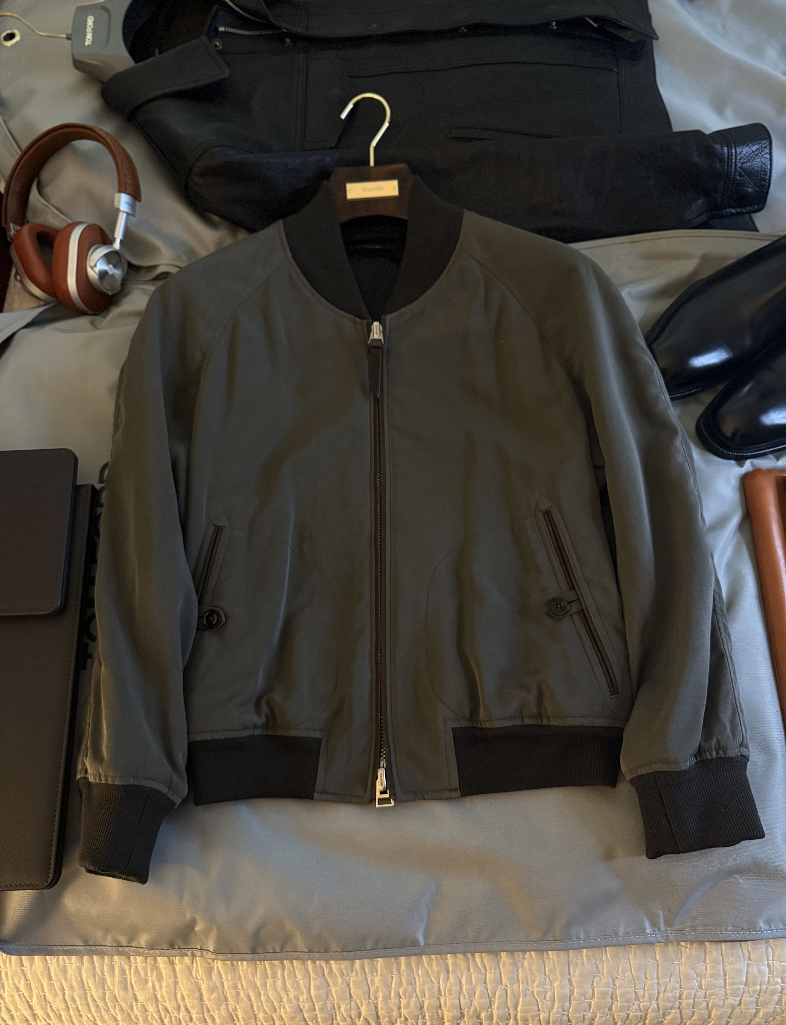 Tom Ford Effortless Cool, Rare $5,200 w/Tax 100% Silk Bomber Jacket Size US S / EU 44-46 / 1 - 13 Thumbnail