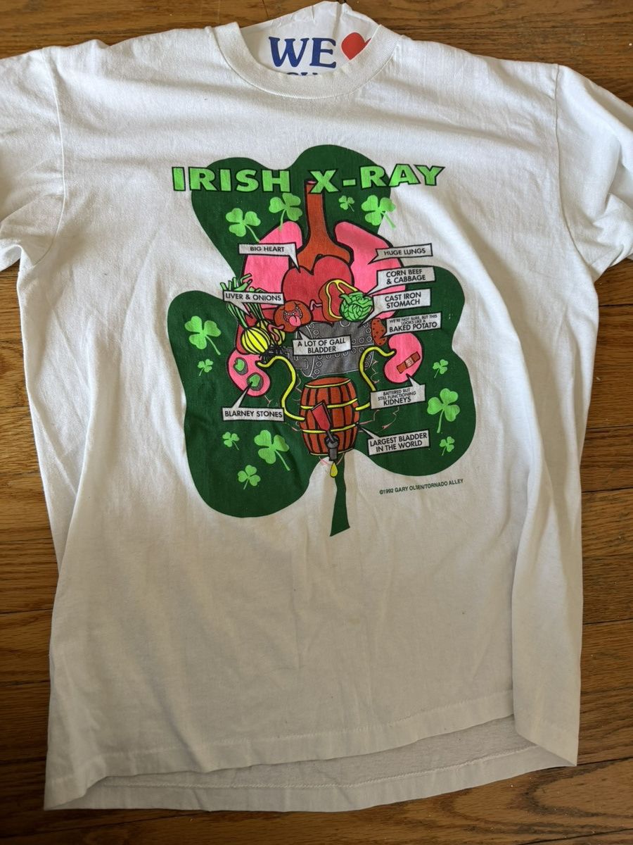 Vintage Vintage Irish X-Ray Humor Shirt Size US L / EU 52-54 / 3 - 2 Thumbnail