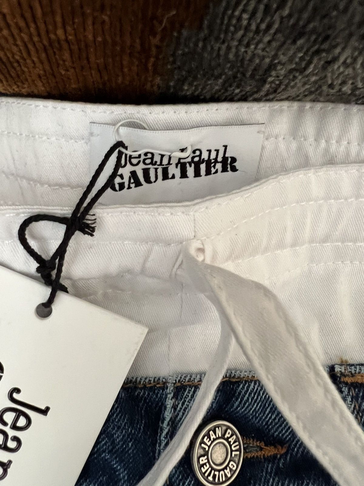 Jean Paul Gaultier The Trompe-l'œil Denim Pants Size US 30 / EU 46 - 5 Thumbnail
