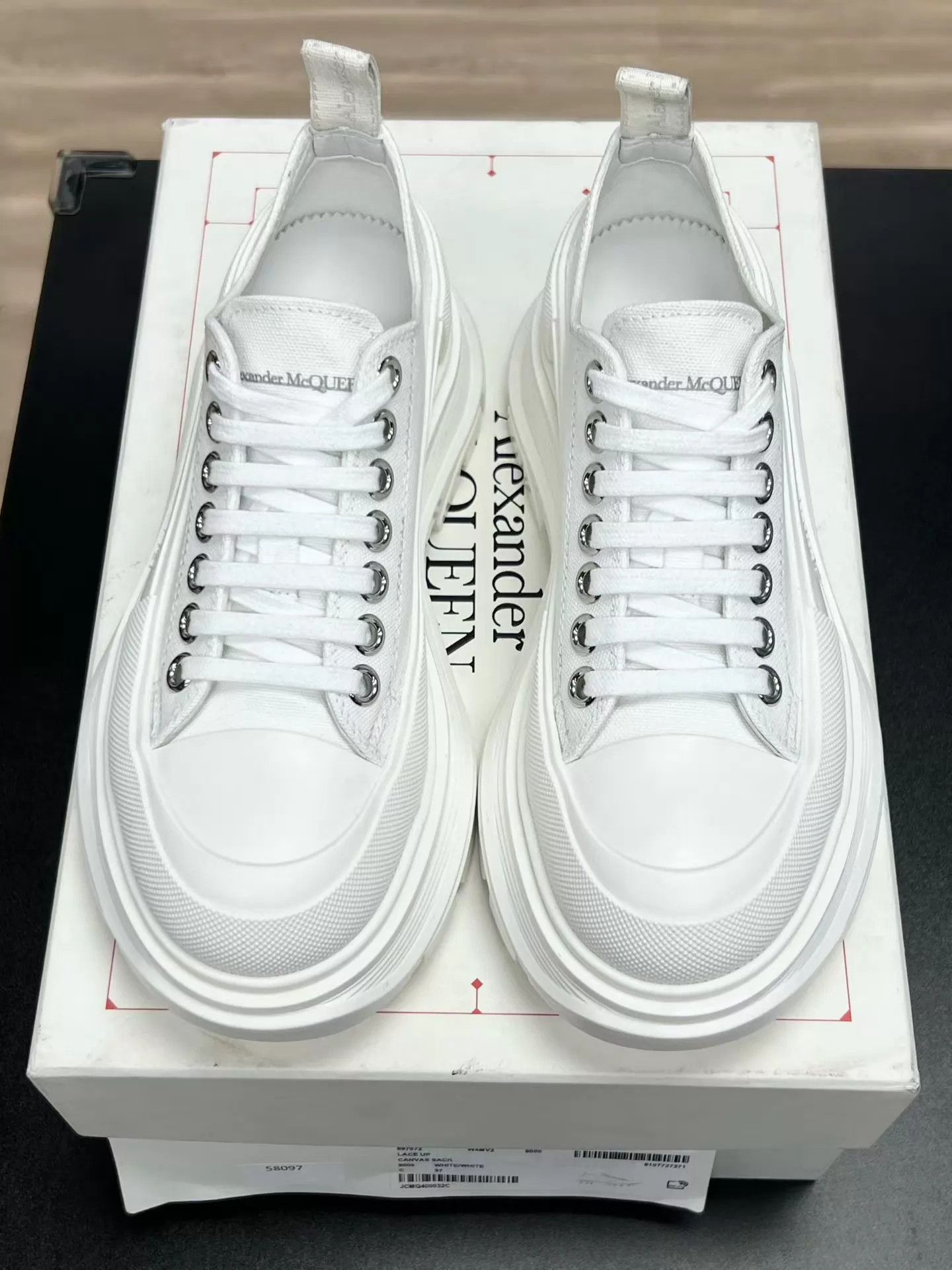Alexander McQueen McQueen Martin boots low-top all white 37 great cond Size US 6.5 / IT 36.5 - 3 Thumbnail