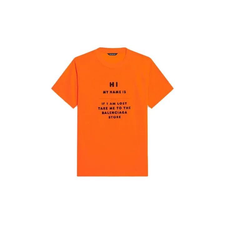 Balenciaga Balenciaga Orange Short Sleeve T-Shirt for Women 0079-2507 Size M / US 6-8 / IT 42-44 - 2 Thumbnail