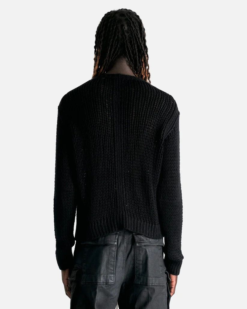 Rick Owens o1s1v1r1oon0825 Round Neck Cardigan in Black Size US M / EU 48-50 / 2 - 3 Thumbnail