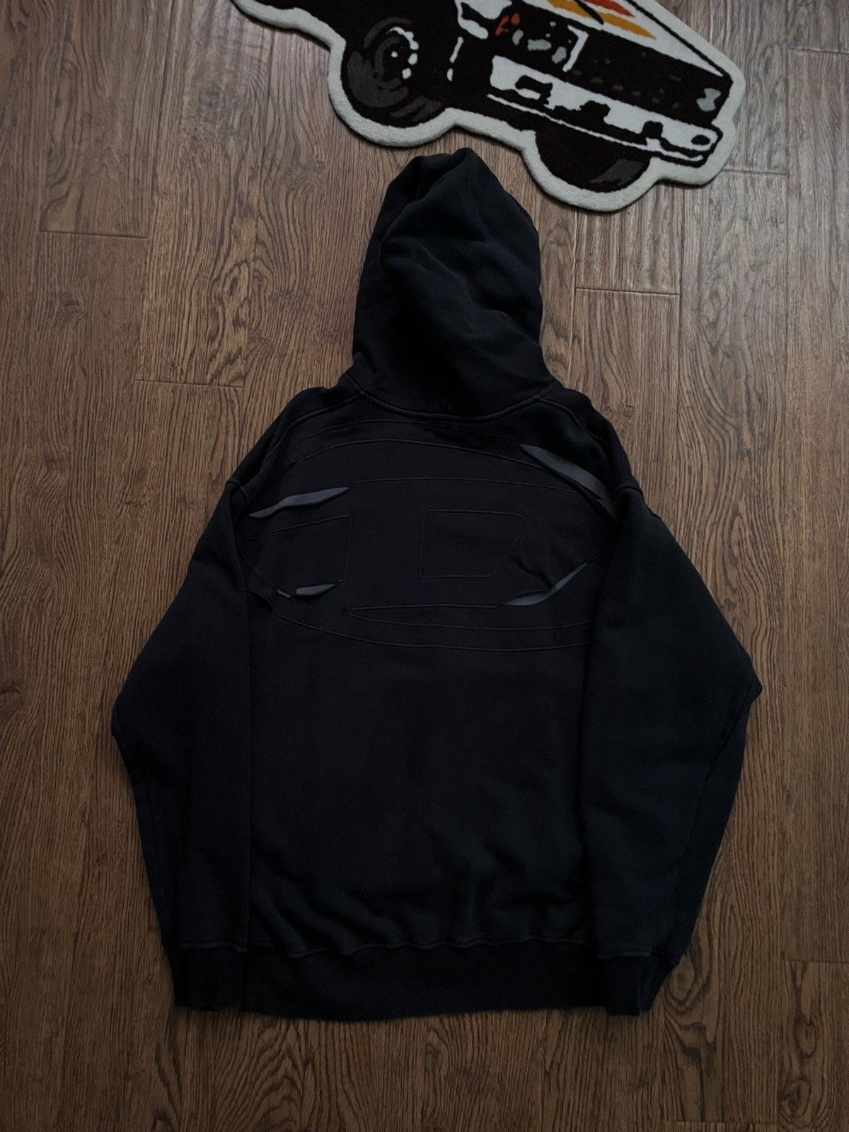 Diesel Black Cotton Sweatshirt Size US XL / EU 56 / 4 - 2 Thumbnail