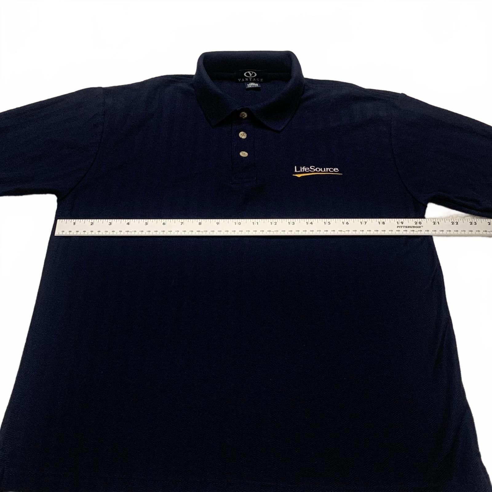Vintage Vantage Men's M Navy Blue Polo Shirt Combed Cotton Size US M / EU 48-50 / 2 - 3 Thumbnail