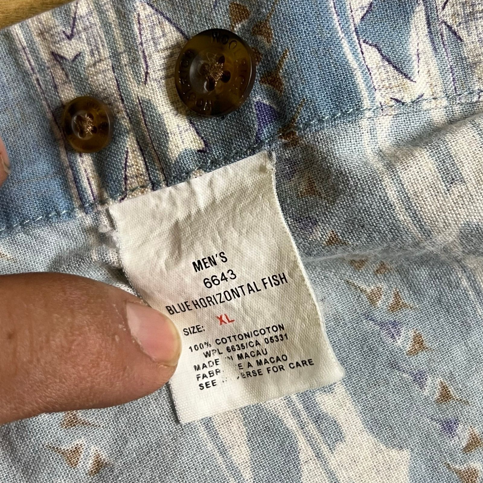 Woolrich Woolen Mills Vintage 90s Woolrich Mens Sz XL Fish Button Shirt Size US XL / EU 56 / 4 - 4 Thumbnail