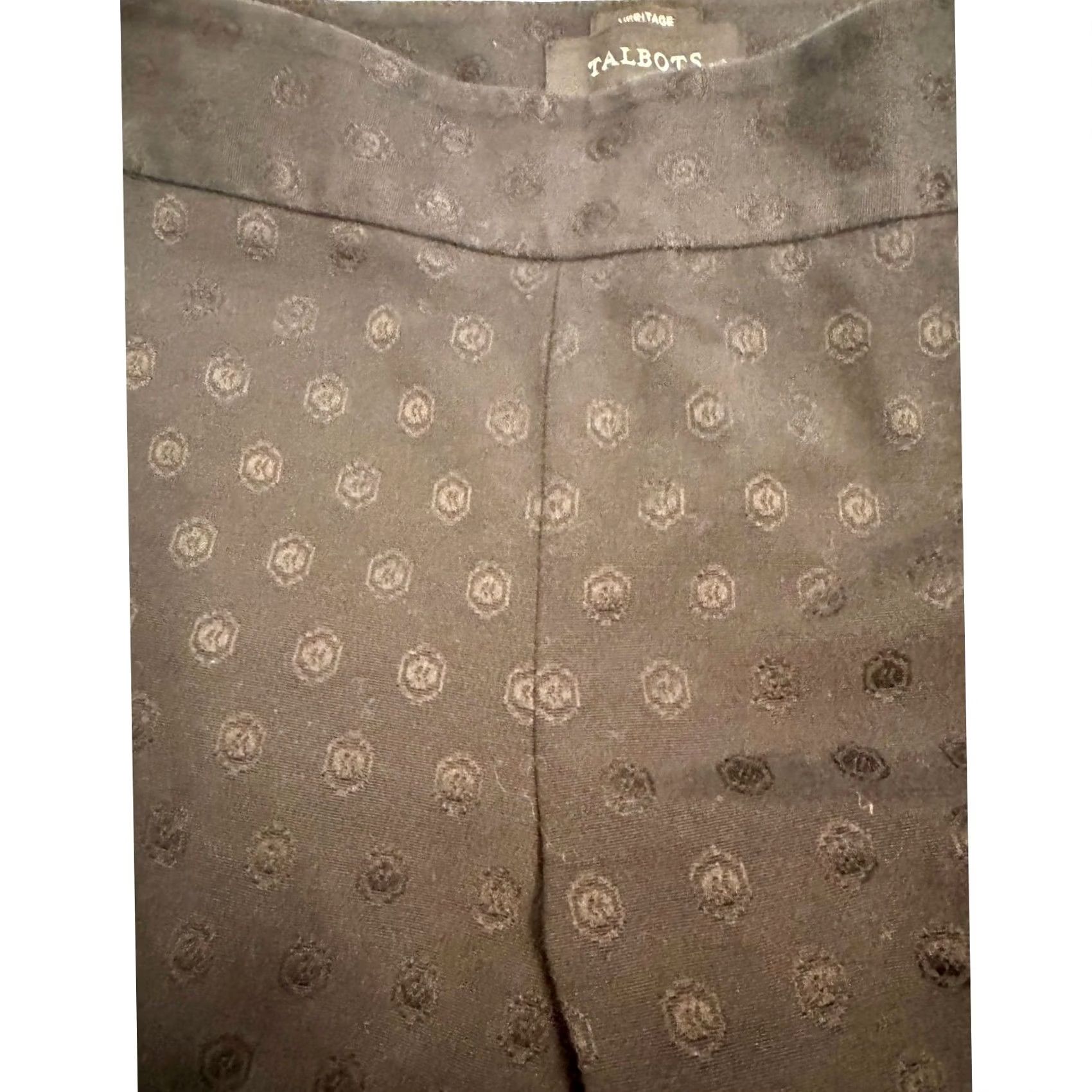 Talbots Talbots Women's Pant Black Size 6 Ankle Crop Patterned Size 28" / US 6 / IT 42 - 2 Thumbnail