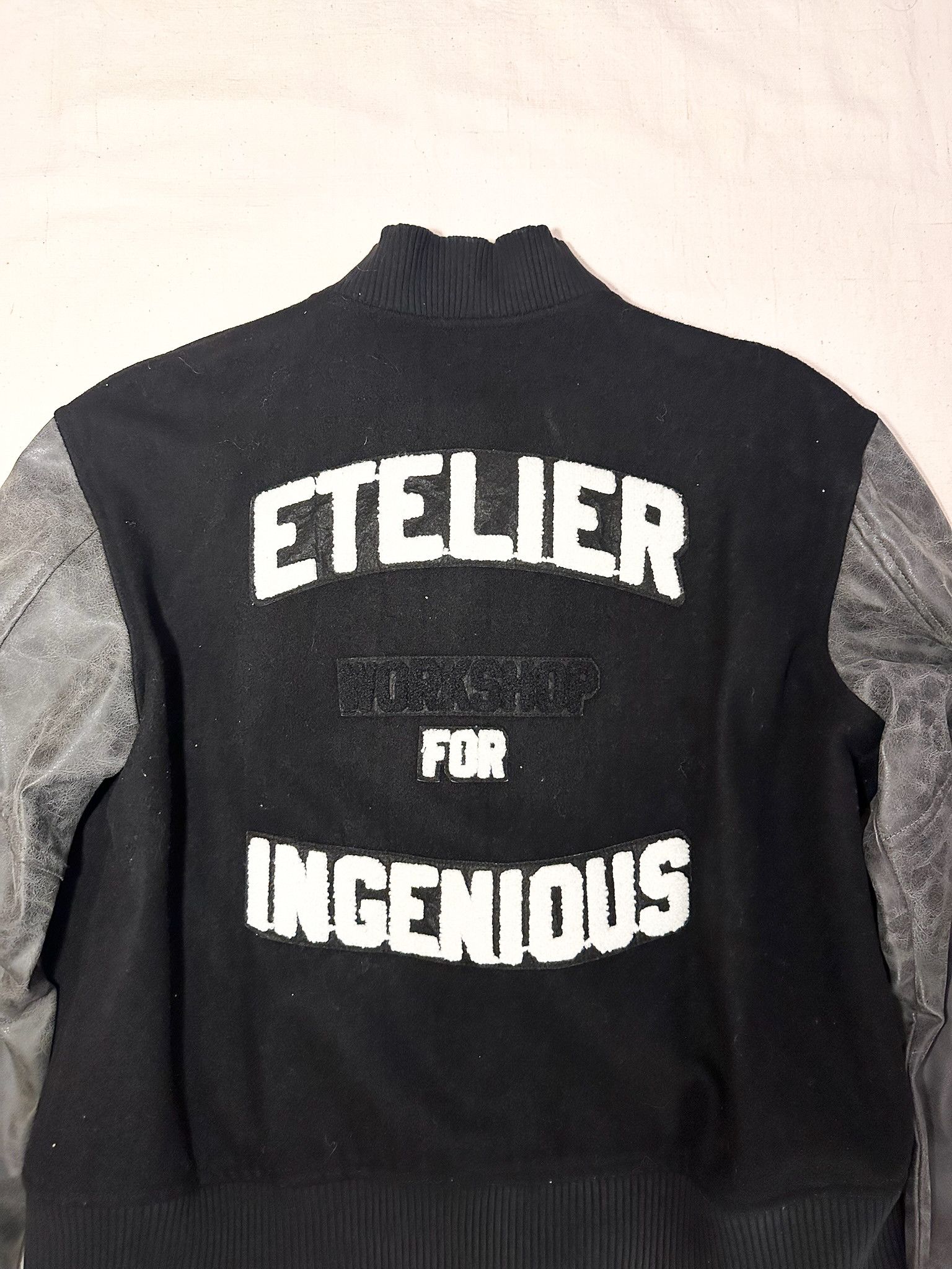 Etelier Gallery Etelier Gallery x Hostage Oil Stained Letterman Jacket Size US L / EU 52-54 / 3 - 10 Thumbnail