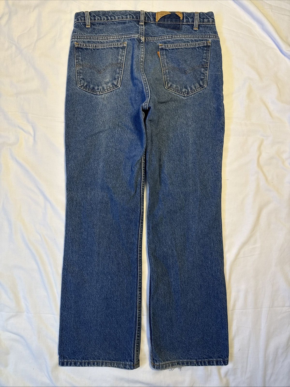 Levi's Vintage 90s Levis 517 Orange Tab Blue Denim Jeans Size US 33 - 4 Thumbnail