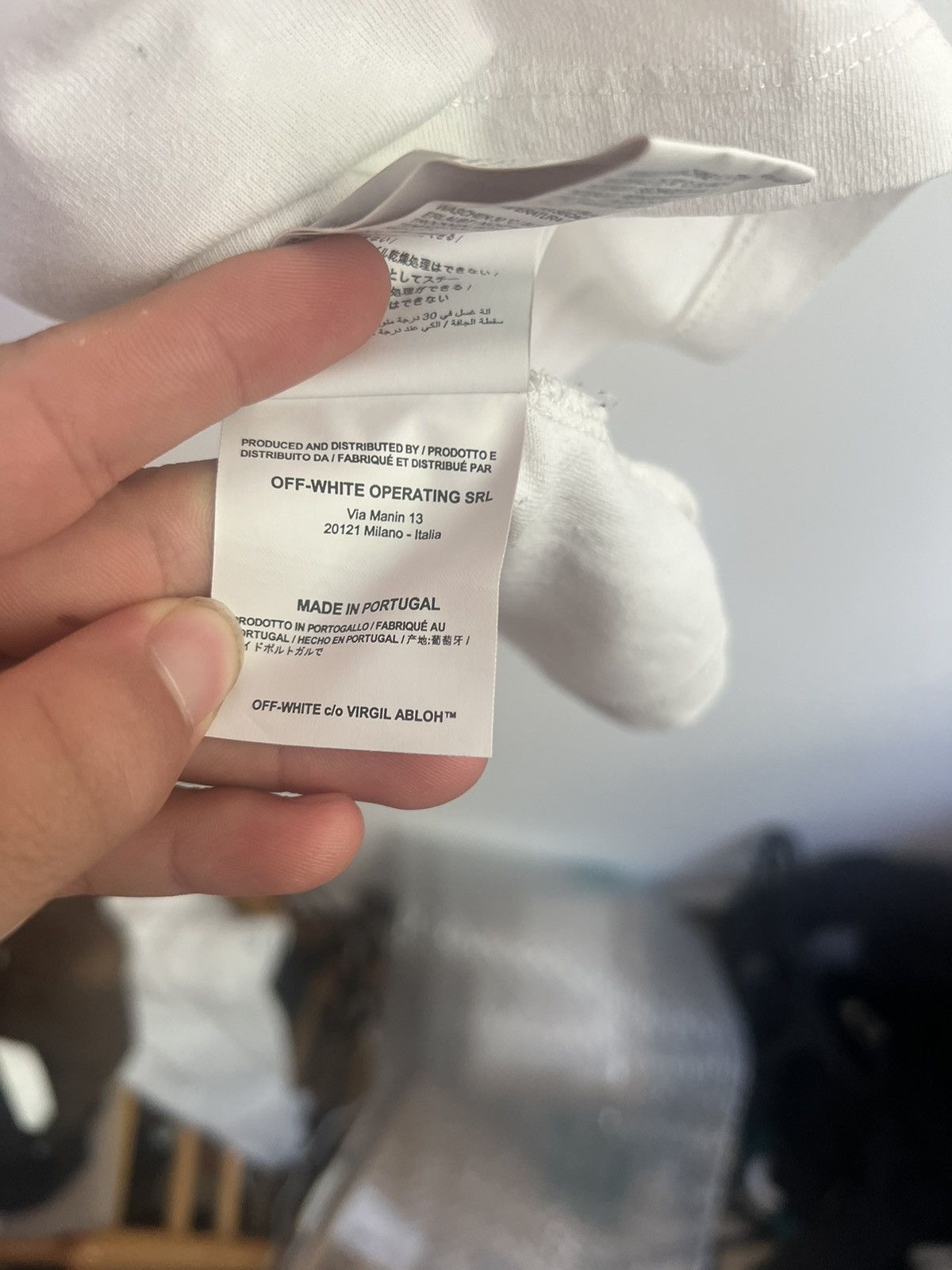Off-White Off white wings logo TEE Size US S / EU 44-46 / 1 - 9 Thumbnail