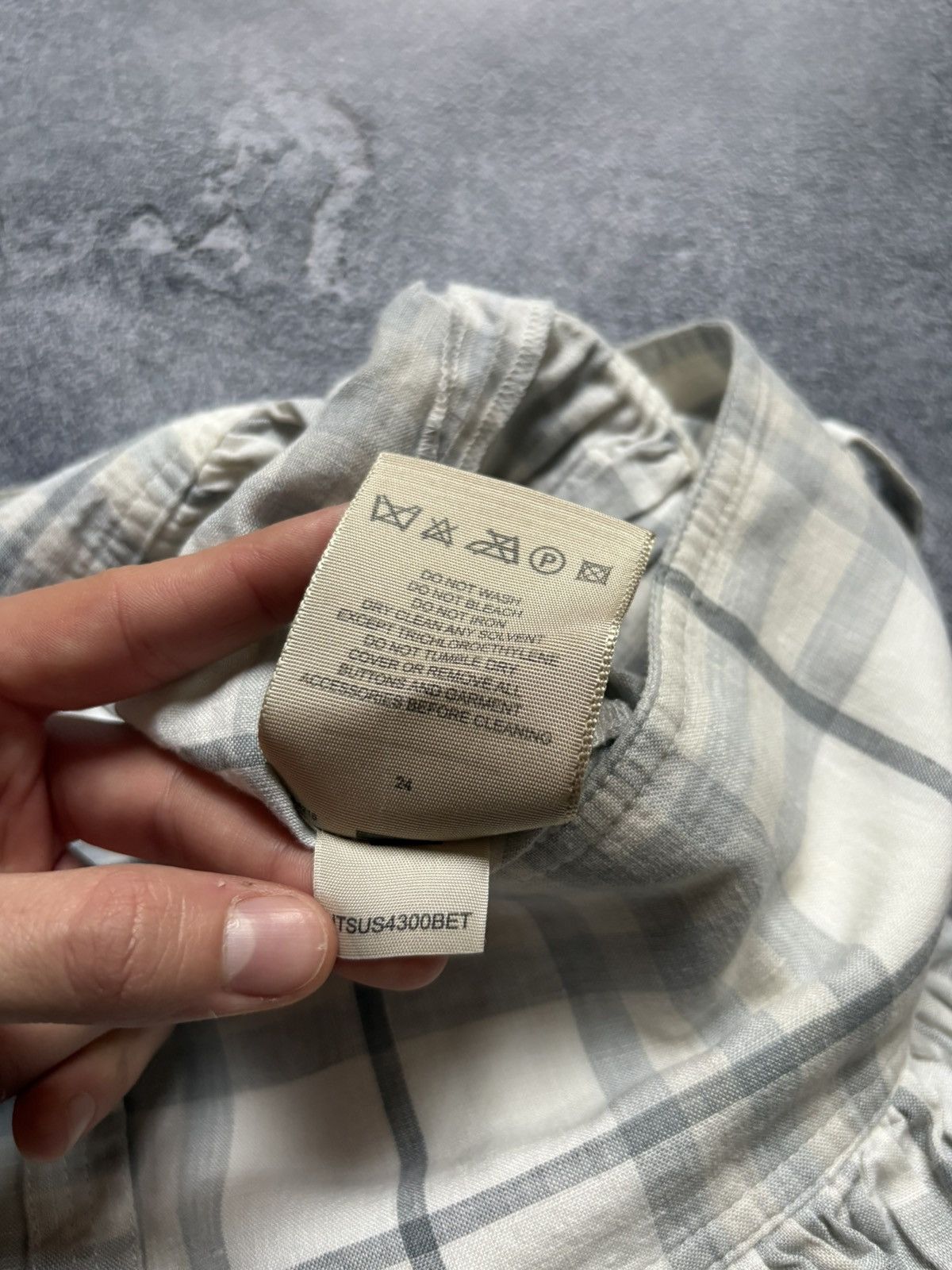 Burberry Vintage Burberry Luxury Nova Check Pocket Linen Skirt Size 26" / US 2 / IT 38 - 11 Thumbnail