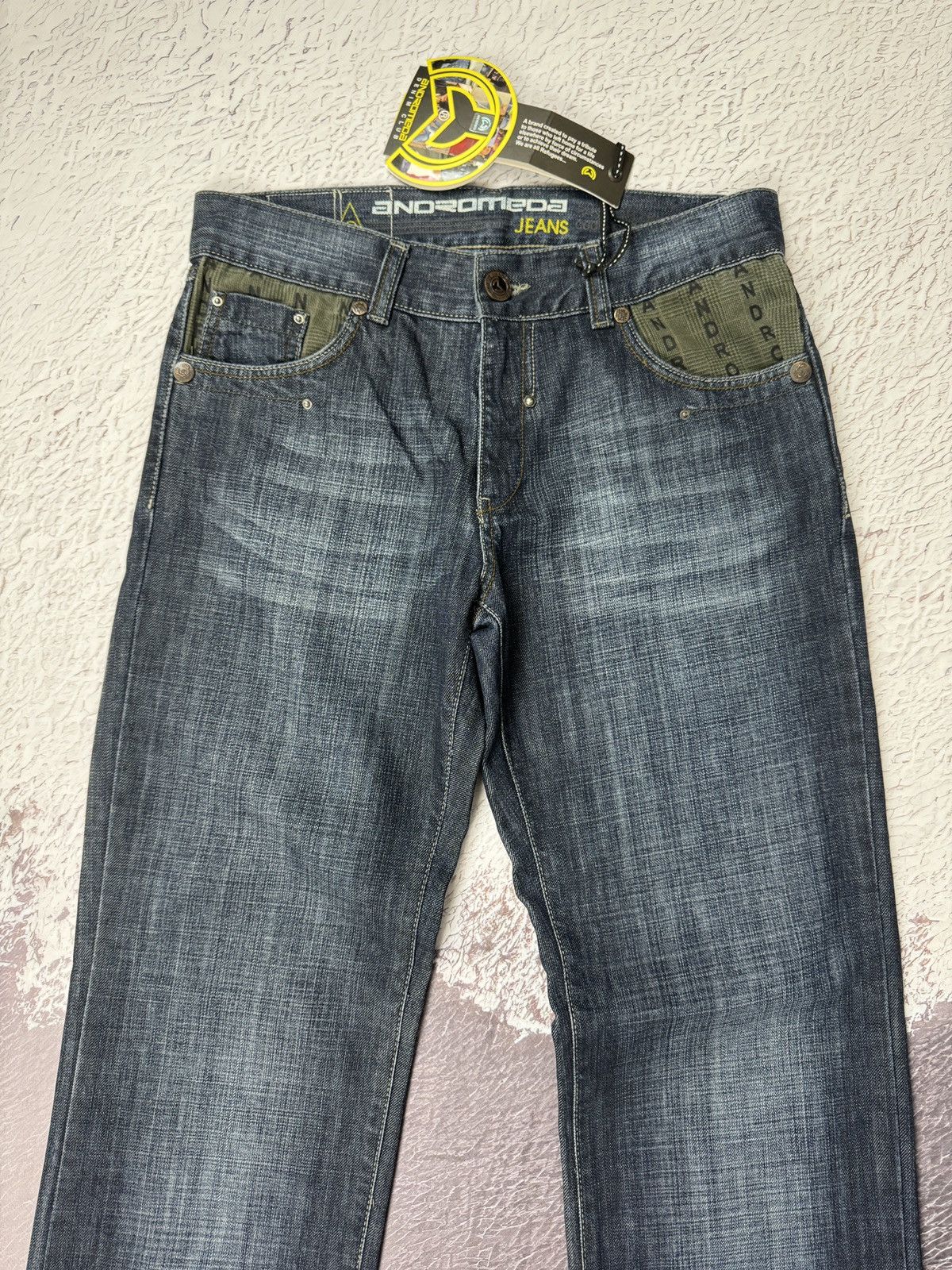 Vintage Andromeda Jeans monogram straight wide rap jeans denim pants Size US 34 / EU 50 - 6 Thumbnail