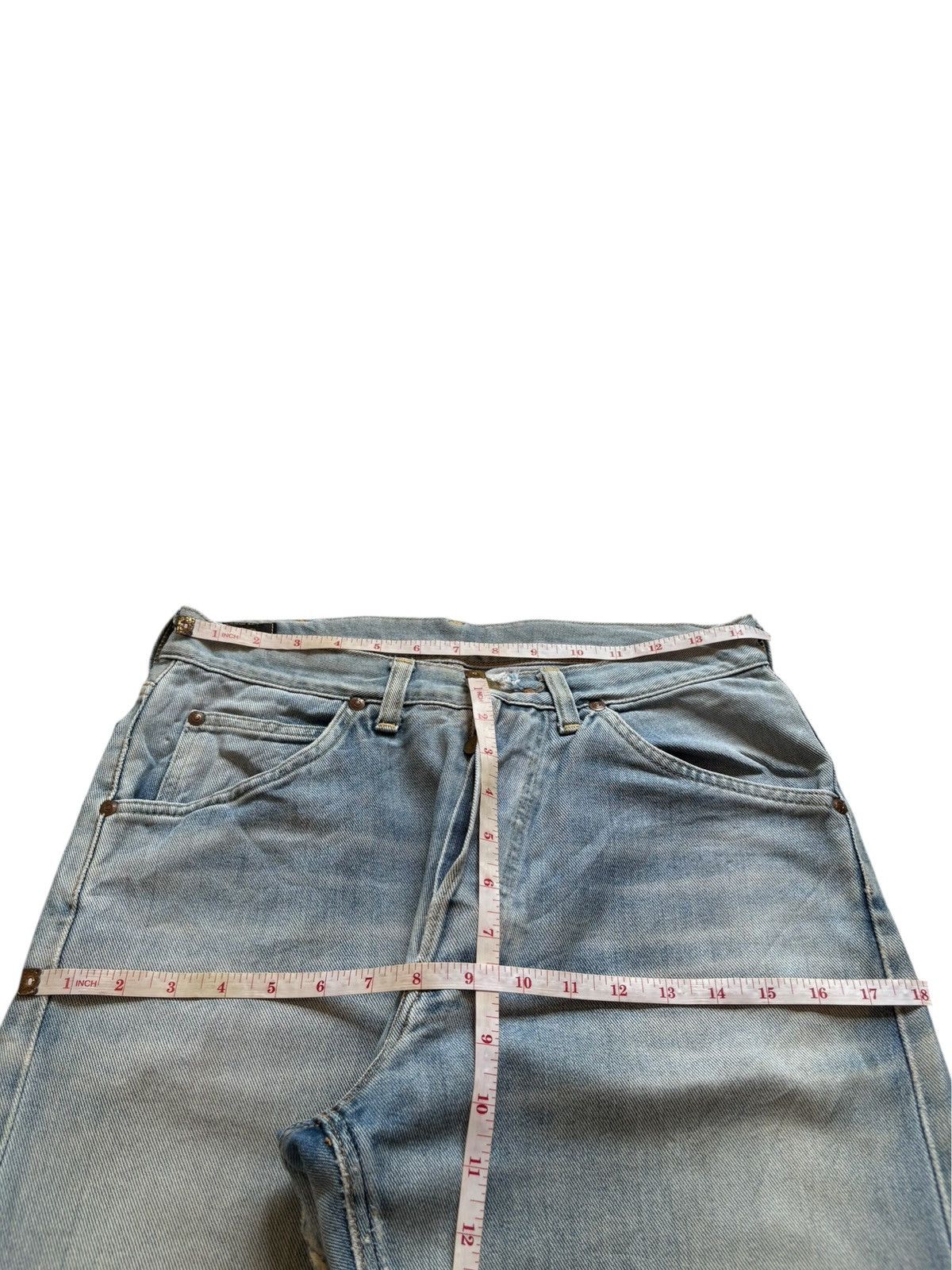 Lee Vintage Lee Selvedge Mud Wash Distress Baggy Jeans Size US 31 - 13 Thumbnail