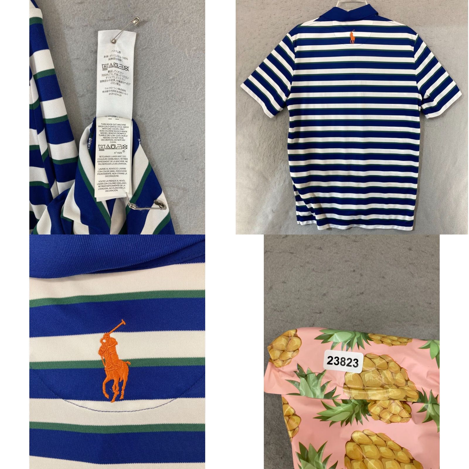 Ralph Lauren Polo Golf Polo Shirt Polo Golf Blue Striped Shirt M Adult Mens 2021 Golf Classic Sports Size US M / EU 48-50 / 2 - 8 Thumbnail