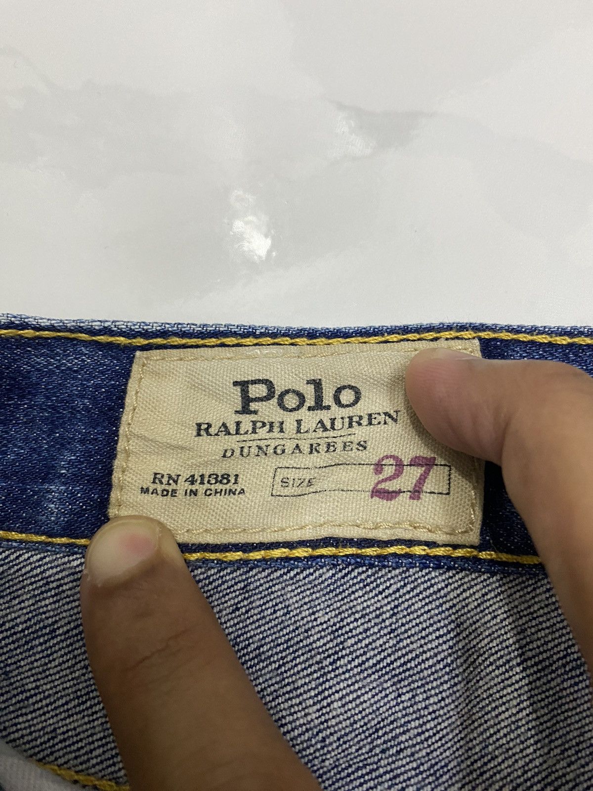 Polo Ralph Lauren POLO RALPH LAUREN DISTRESSED SLIM FIT DENIM JEANS Size US 28 / EU 44 - 9 Thumbnail