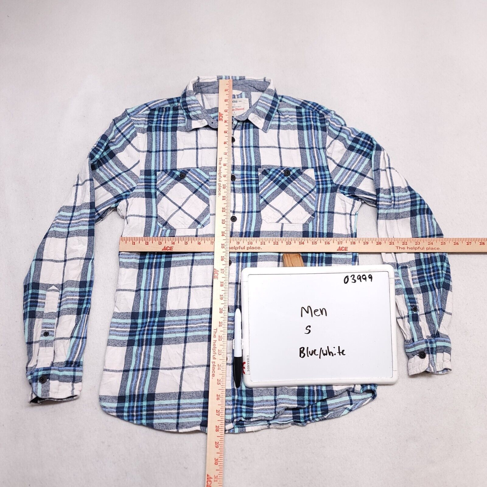 Urban Pipeline Urban Pipeline Tartan Flannel Shirt Mens Size S Blue White Size US S / EU 44-46 / 1 - 6 Thumbnail