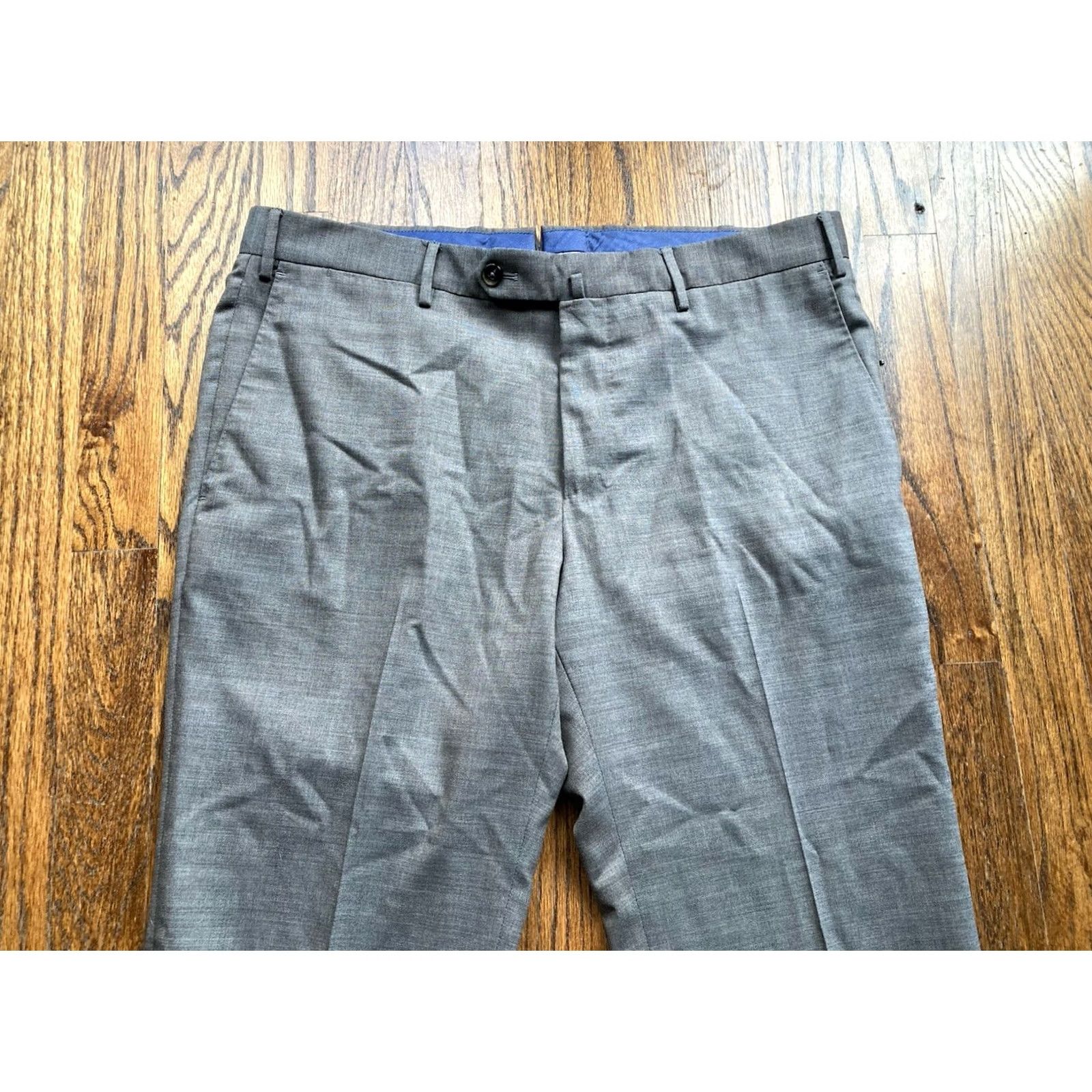 PT Torino PT Torino Pants Mens 35x29 Wool Stretch Slim Fit Slacks Trousers Brown Size US 35 - 2 Thumbnail