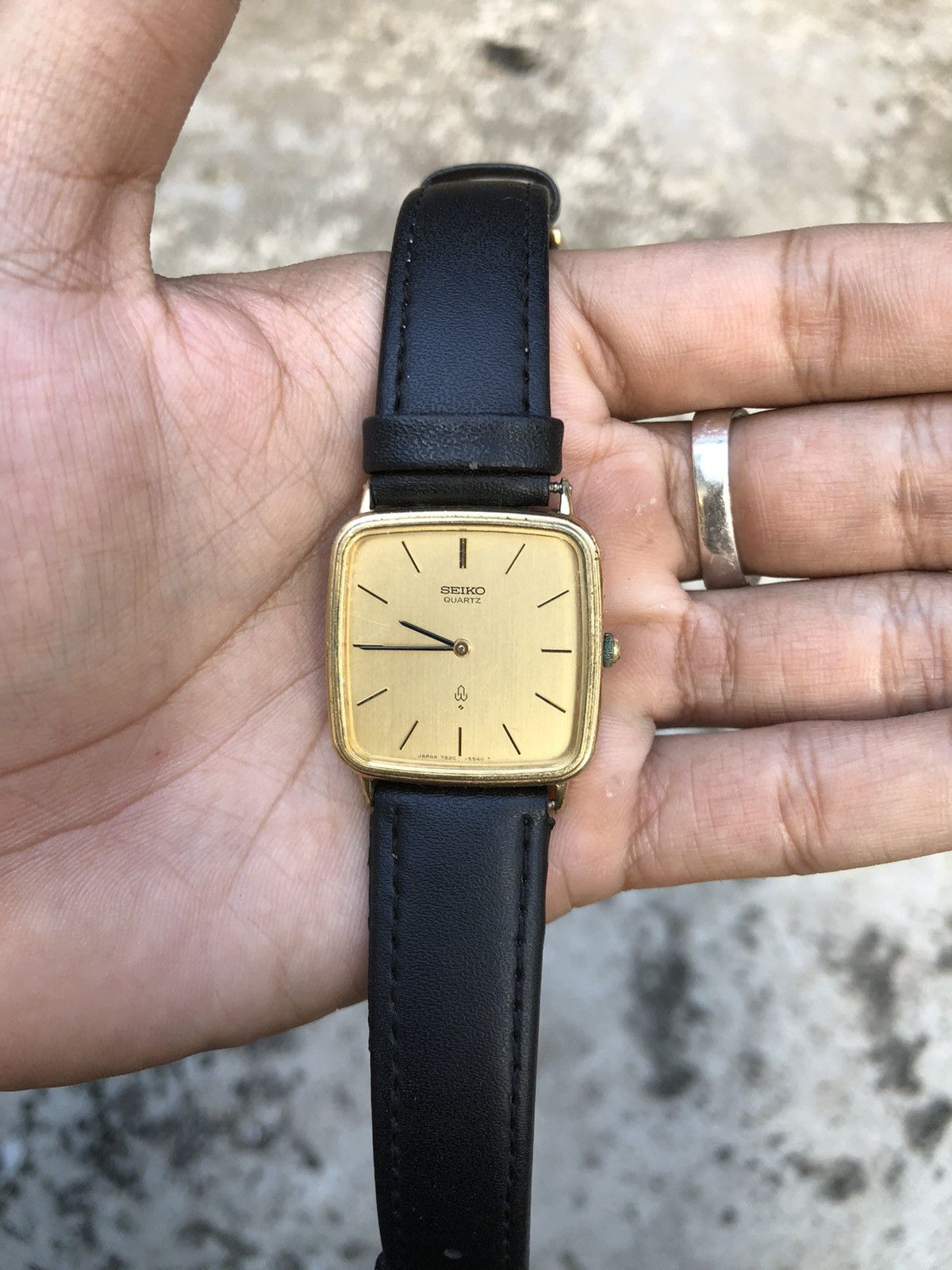 1970s seiko 4130-5340　セイコー　タンク tank 腕時計 Designer × Seiko × Vintage Seiko Tank Emblem 4130-5340 Quartz
