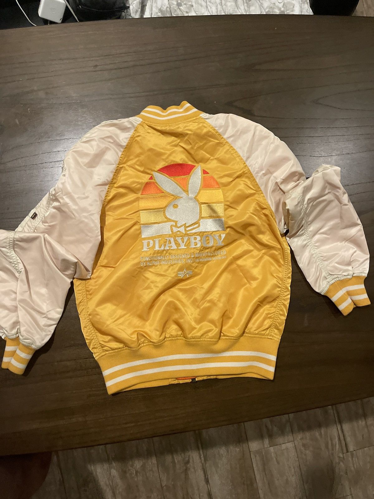 AlphaStyle Playboy bunny bomber jacket SIZE LARGE Size US L / EU 52-54 / 3 - 1 Thumbnail