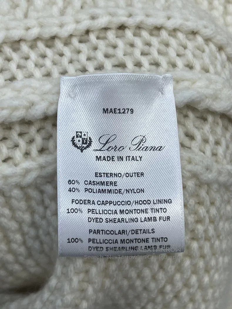 Loro Piana Loro Piana Shearling Lambskin and Cashmere Knit Jacket Size S / US 4 / IT 40 - 8 Thumbnail