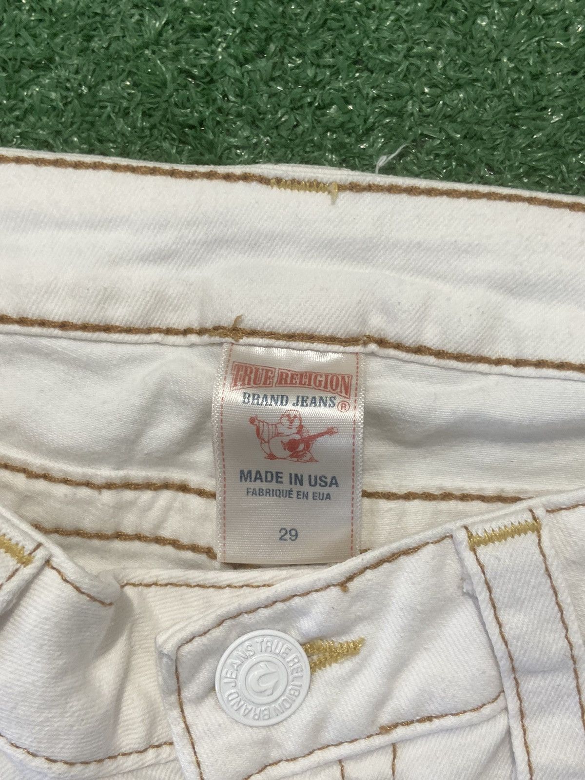 True Religion True religion pants shorts 3/4 skinny white capri Size US 29 - 8 Thumbnail