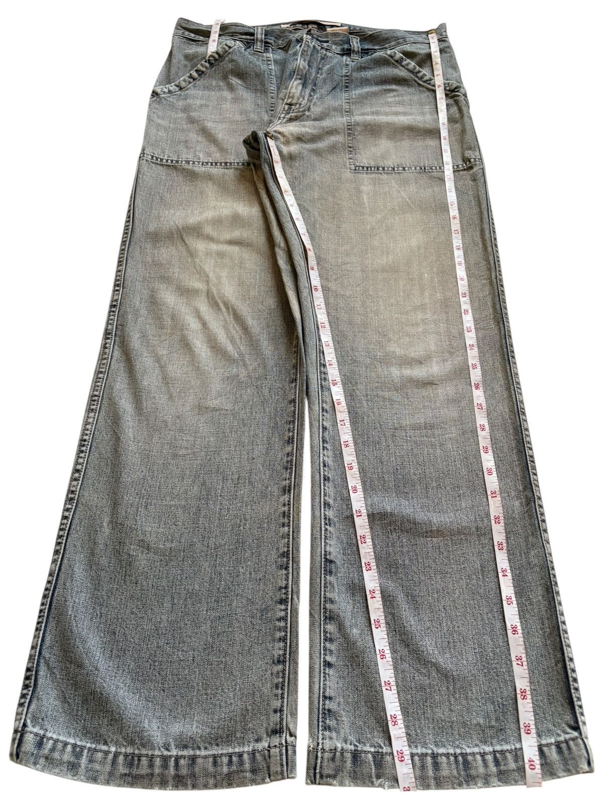 Gap Vintage GAP Rusty Mud Wash Loose Baggy Fatigue Jeans Size US 34 / EU 50 - 12 Thumbnail