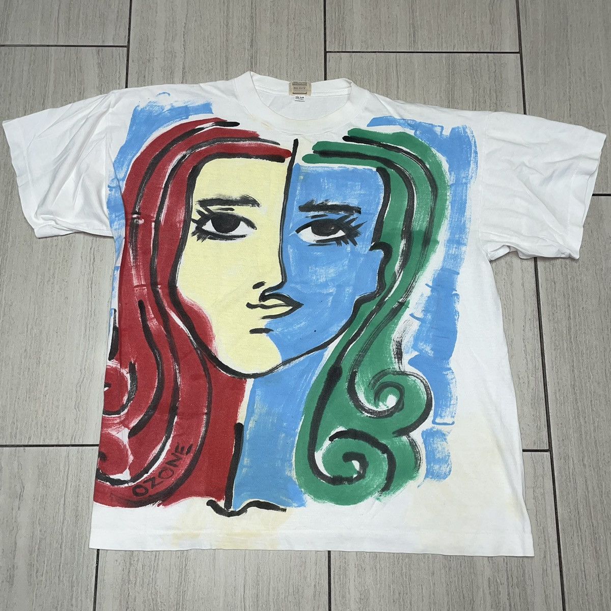 Vintage Mr.Guy Art T-shirt by Ozone Size US L / EU 52-54 / 3 - 1 Thumbnail