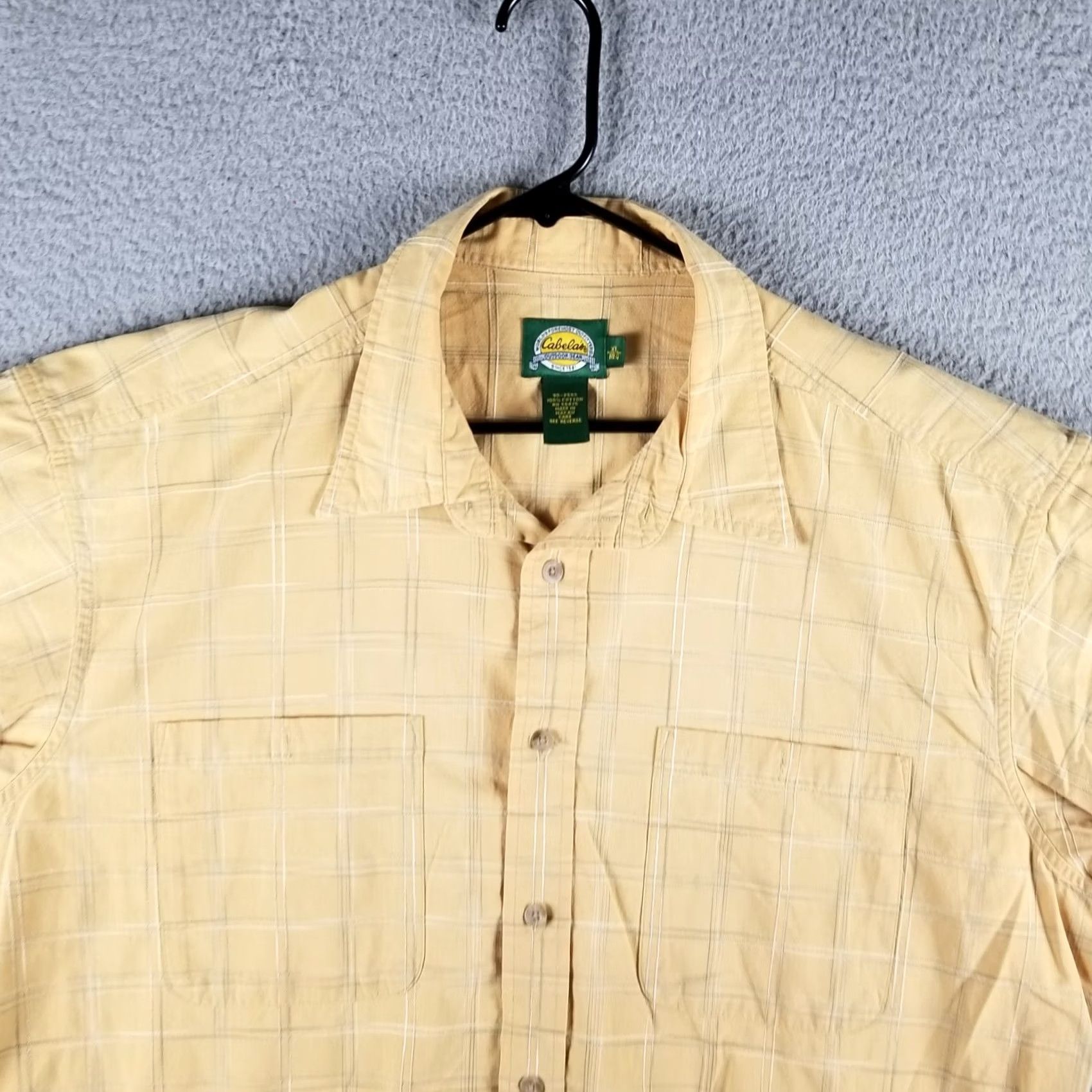 Vintage Cabela's Shirt Men XL Check Chambray Pocket Button-Down Outdoor Casual Newsletters? Size US XL / EU 56 / 4 - 2 Thumbnail