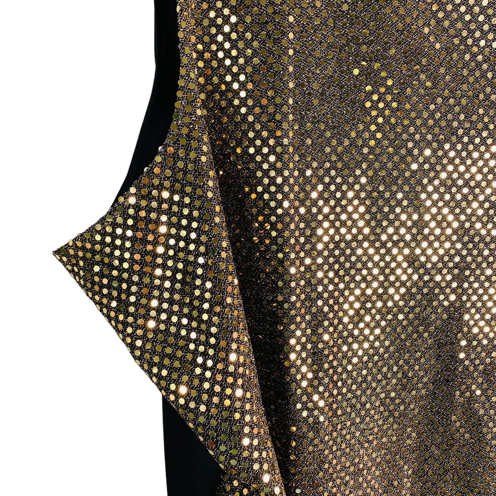 Other Lane Bryant Tank Gold Sequins 3X Lined Stretch Size 3XL / US 20-22 - 8 Thumbnail