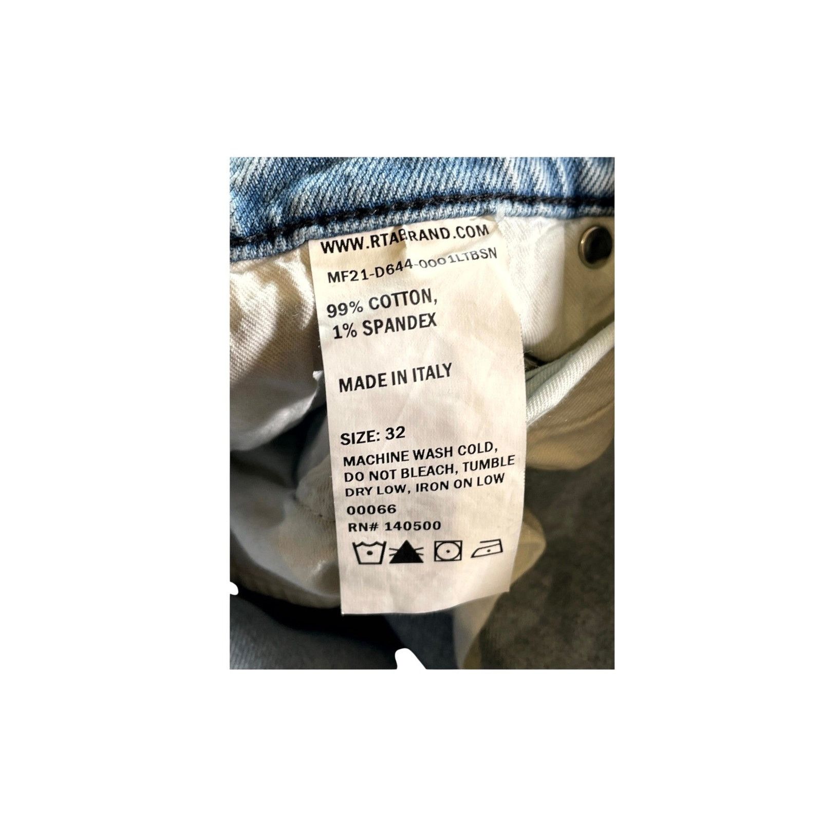 Rta RTA Light Wash Jeans Size US 32 / EU 48 - 5 Thumbnail