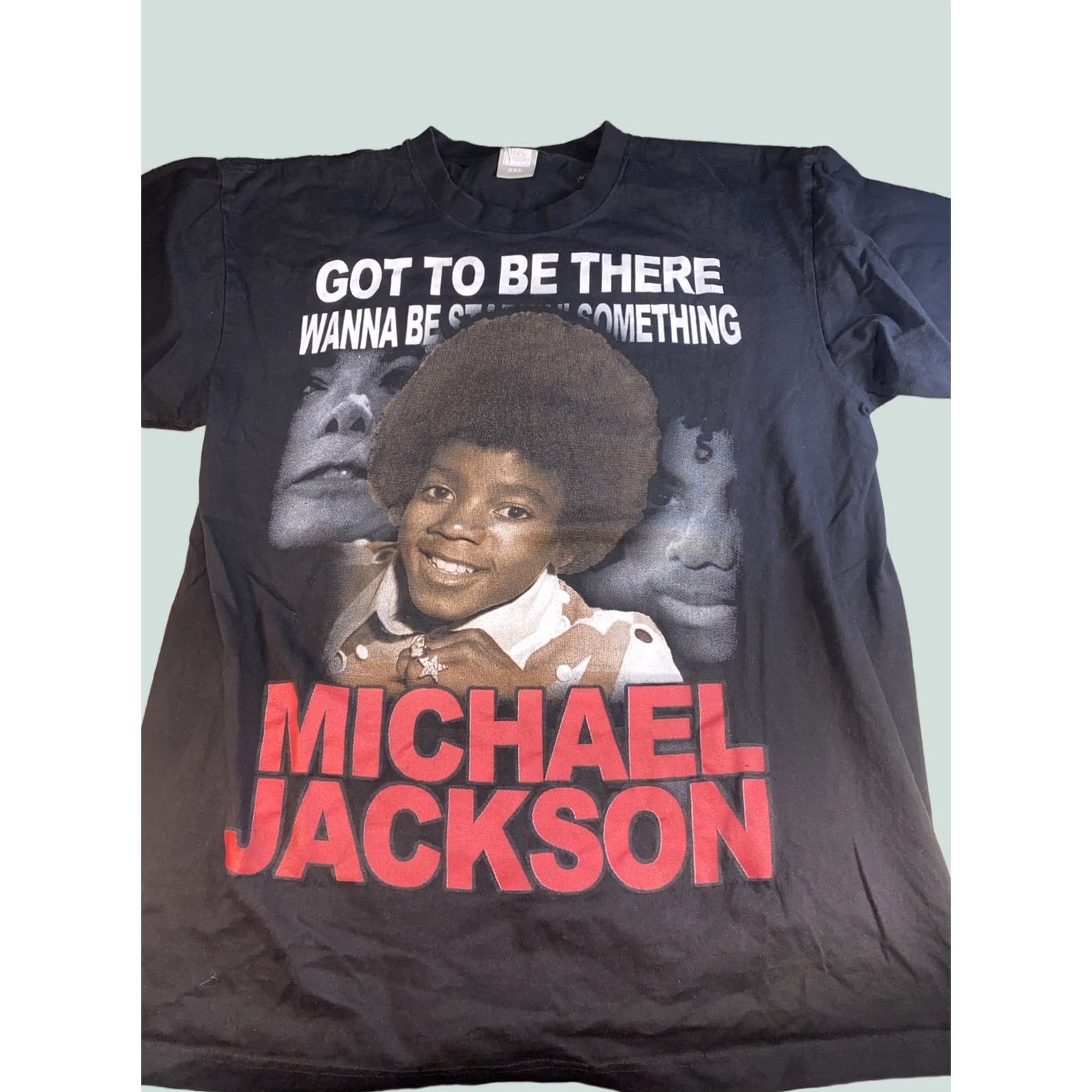 Vintage VINTAGE Michael Jackson T-Shirt Black 2XL Crew Neck Short Sleeve Graphic 90s Logo Mens Size US XXL / EU 58 / 5 - 1 Thumbnail