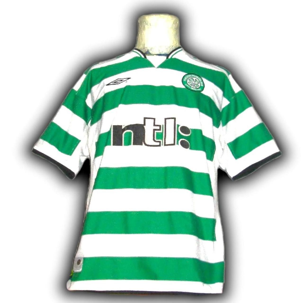 Umbro Fc Celtic Glasgow 2001 2002 2003 Home Shirt Jersey Size US L / EU 52-54 / 3 - 3 Thumbnail