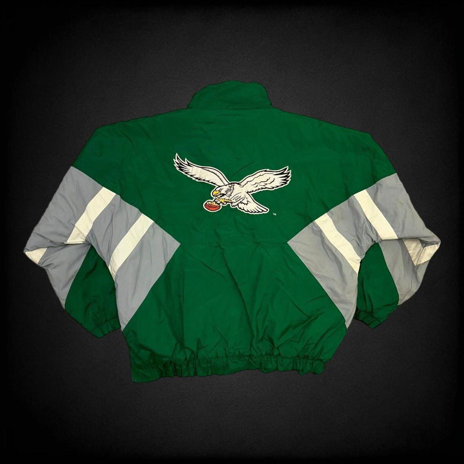 Starter Vintage Kelly green Philadelphia eagles starter jacket Size US L / EU 52-54 / 3 - 2 Thumbnail