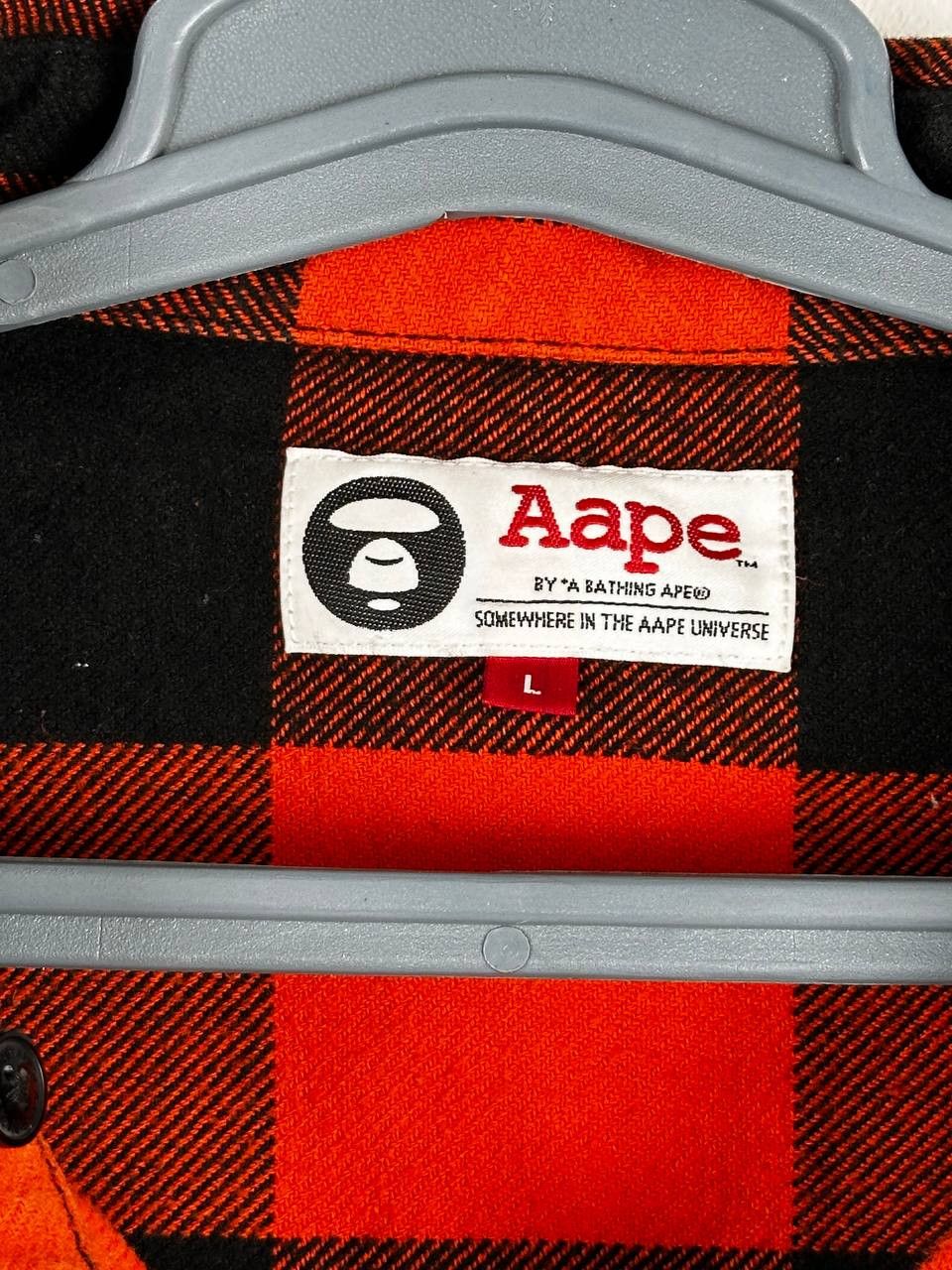 Aape × Bape AAPE BY A BATHING APE Check Overshirt Size L Size US L / EU 52-54 / 3 - 8 Thumbnail