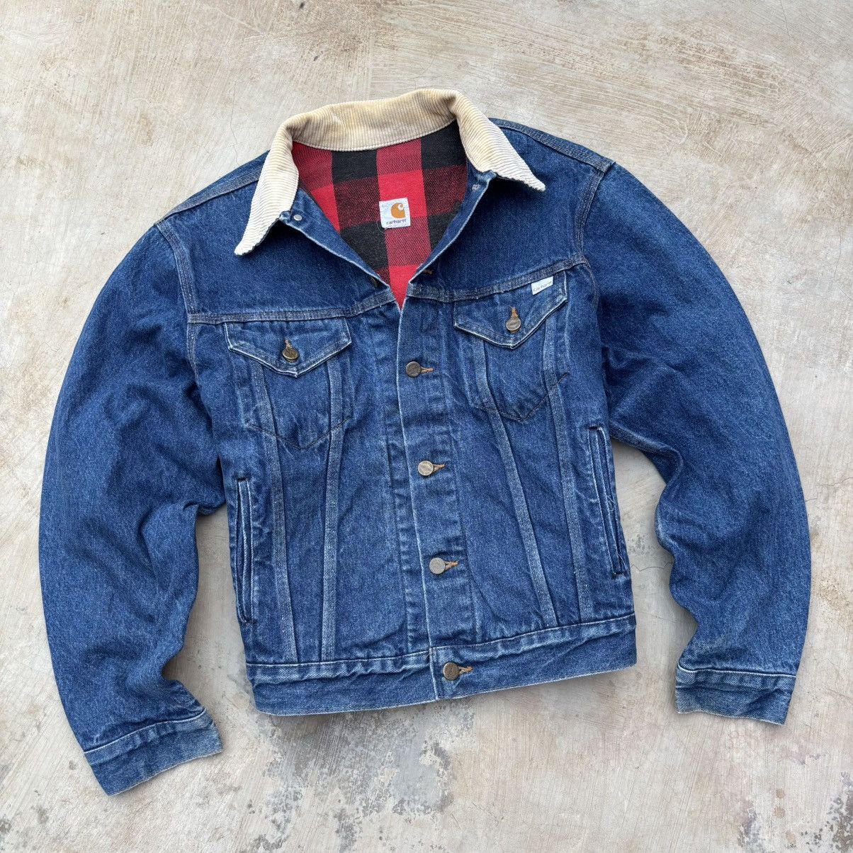 Carhartt Vintage 80s Carhartt Denim Trucker 100th Anniversary Size US M / EU 48-50 / 2 - 2 Thumbnail