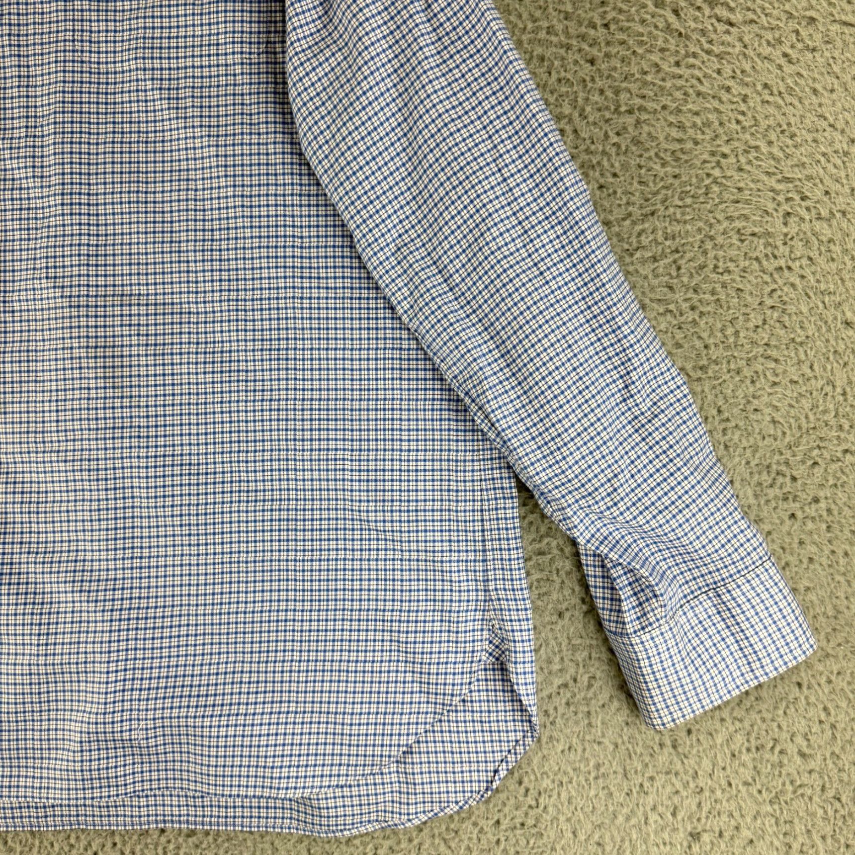 Ralph Lauren Ralph Lauren Button-Down Shirt Mens XXL Blue Plaid Twill Cotton Button-Up Long Sleeve Classic Fit Regular Size 2XL Navy Blue? Size US XXL / EU 58 / 5 - 3 Thumbnail