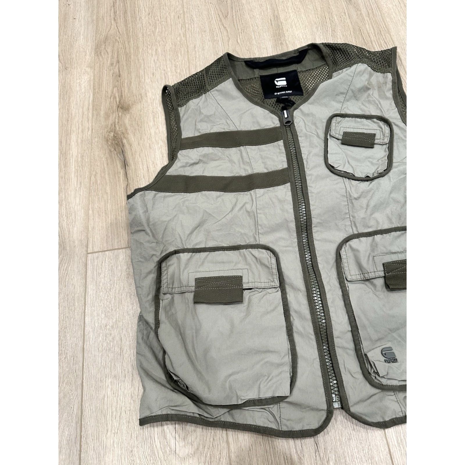 G-Star G-Star Vest NWT Regular Cotton Military Jacket Size L Green Pockets Poplin Utility Mix Size US L / EU 52-54 / 3 - 3 Thumbnail
