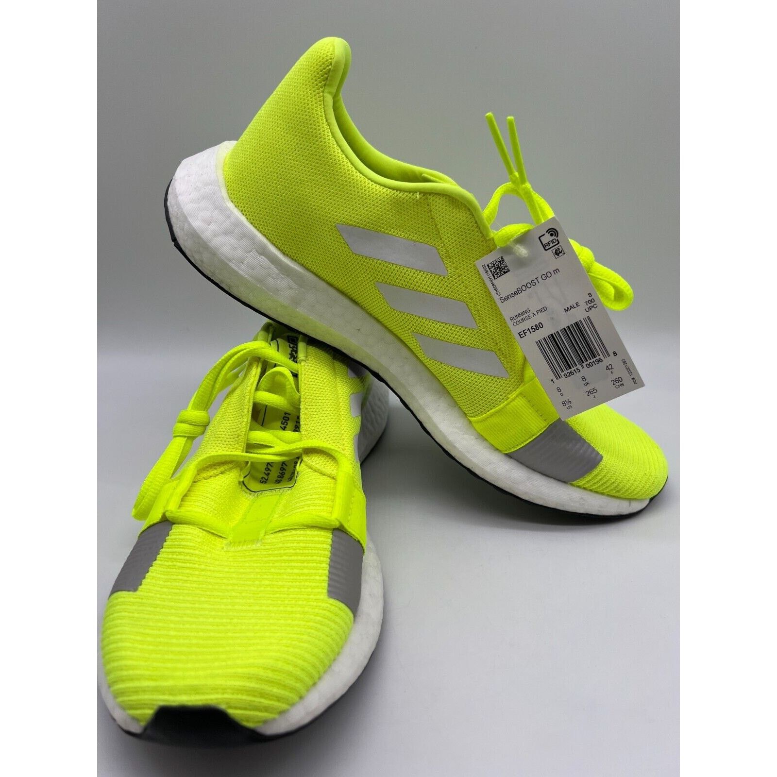 adidas Men\'s Senseboost GO Running Shoes Neon/Yellow Sneakers EF1580 Size 8.5 adidas Men Senseboost GO Neon/Yellow Sneakers EF1580 Sz 8.5 main image 4