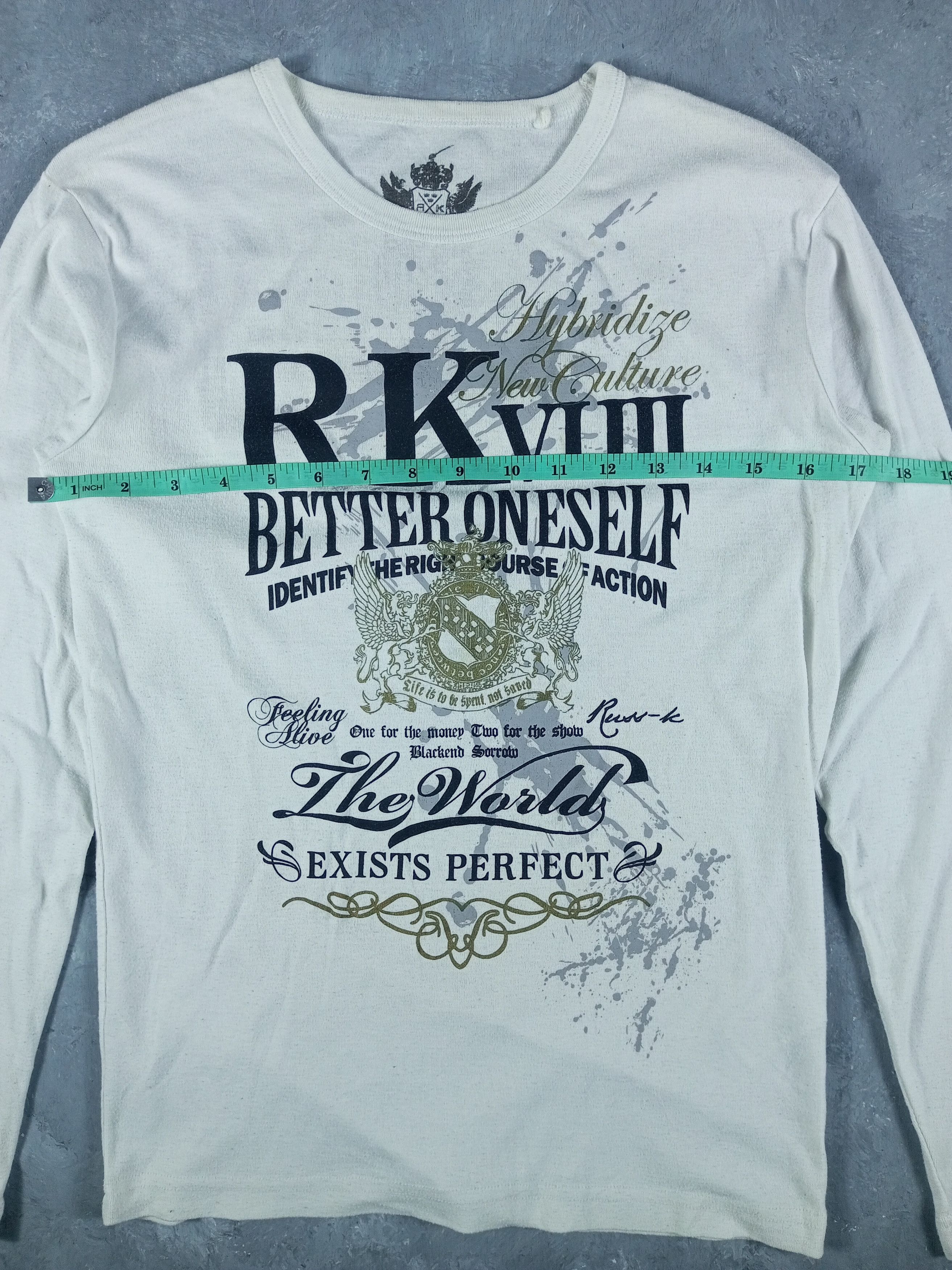 Japanese Brand 2000s Japanese archive Vkei Grunge Long Sleeve Tee Size US M / EU 48-50 / 2 - 6 Thumbnail