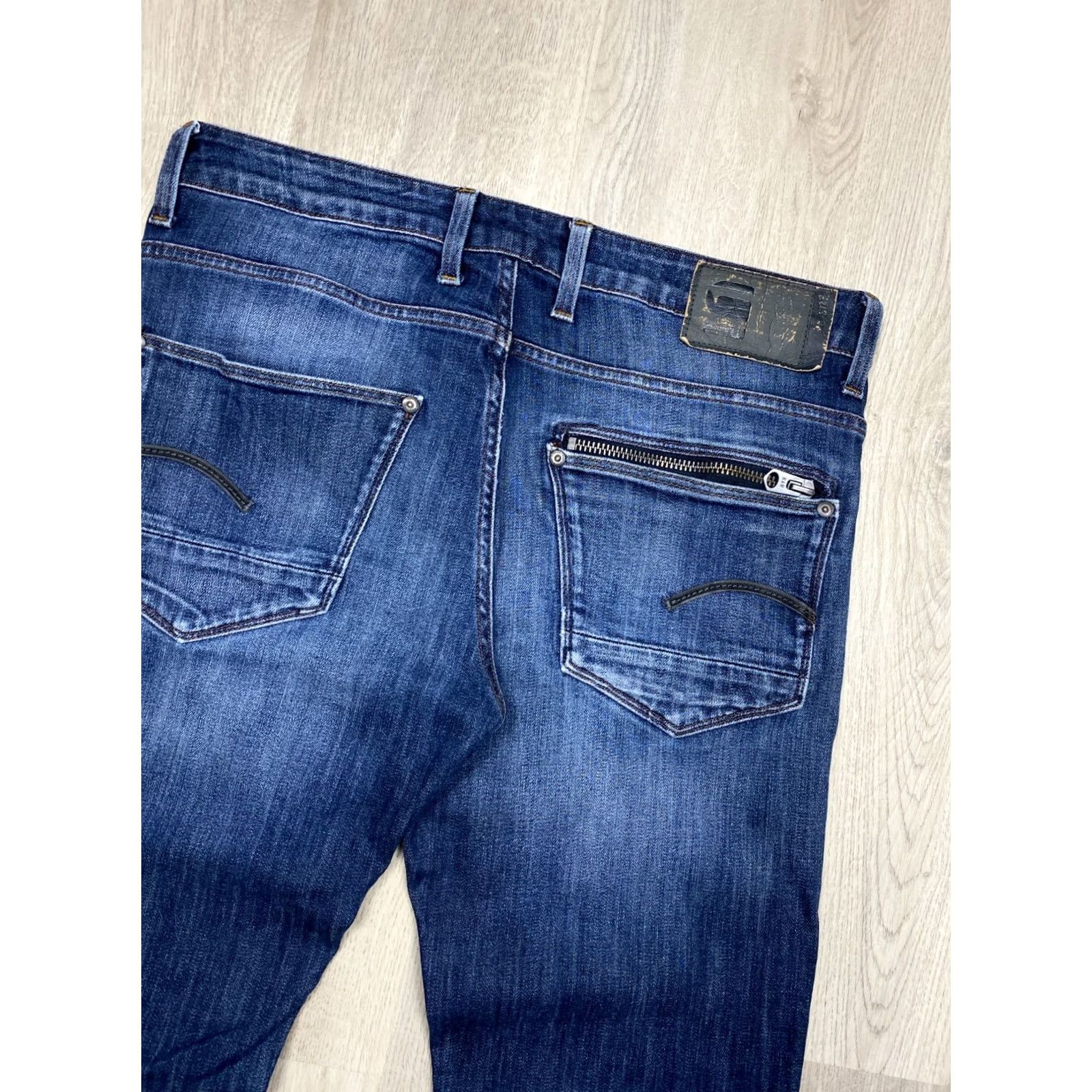 G-Star G Star Raw Jeans Denim Pants Attacc Straight Mens Size 34 Blue Regular Fit Vintage No N/A Size US 34 / EU 50 - 6 Thumbnail