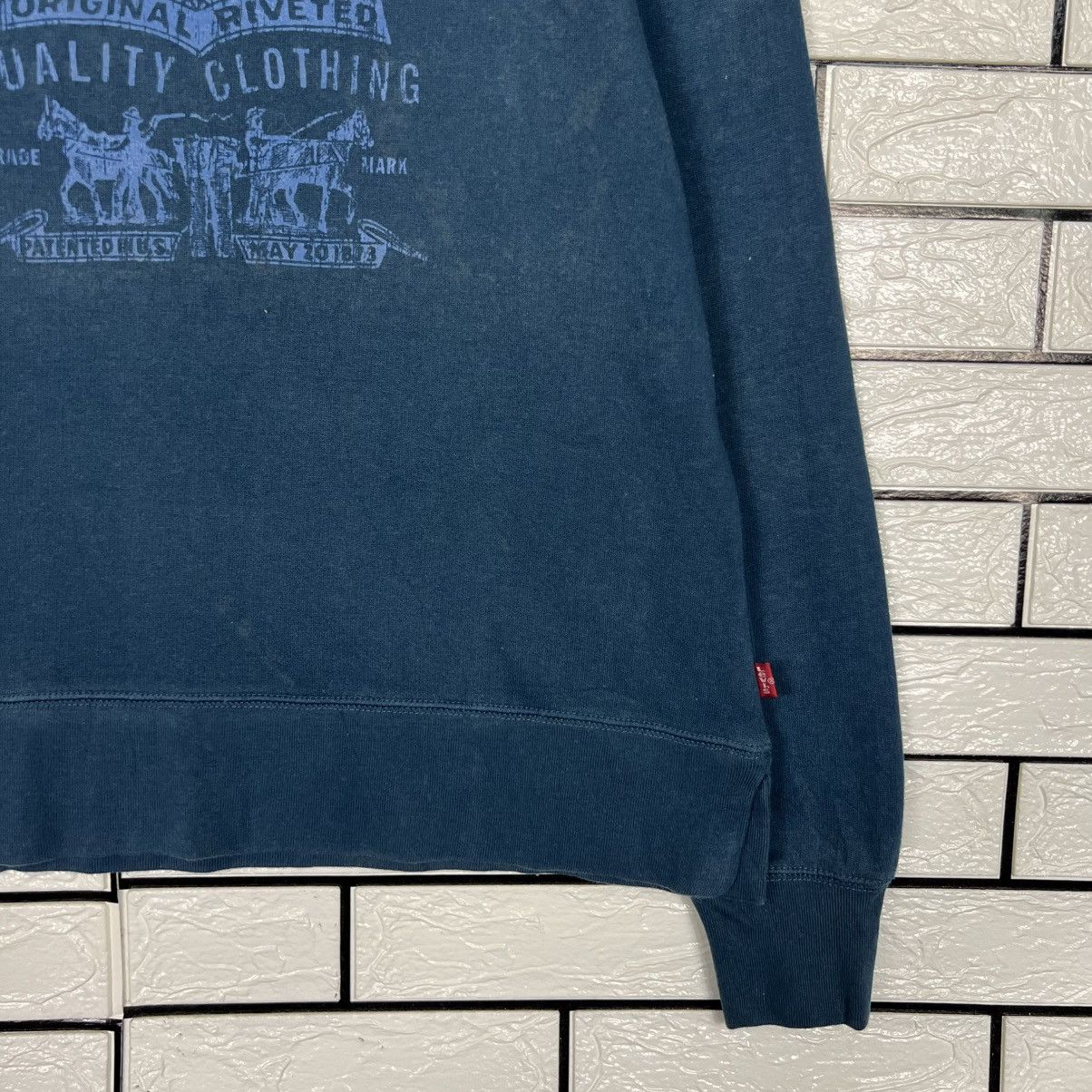 Levi's Y2k Vintage LEVIS Big Logo Sweatshirt Pullover #3947-C180 Size US M / EU 48-50 / 2 - 7 Thumbnail