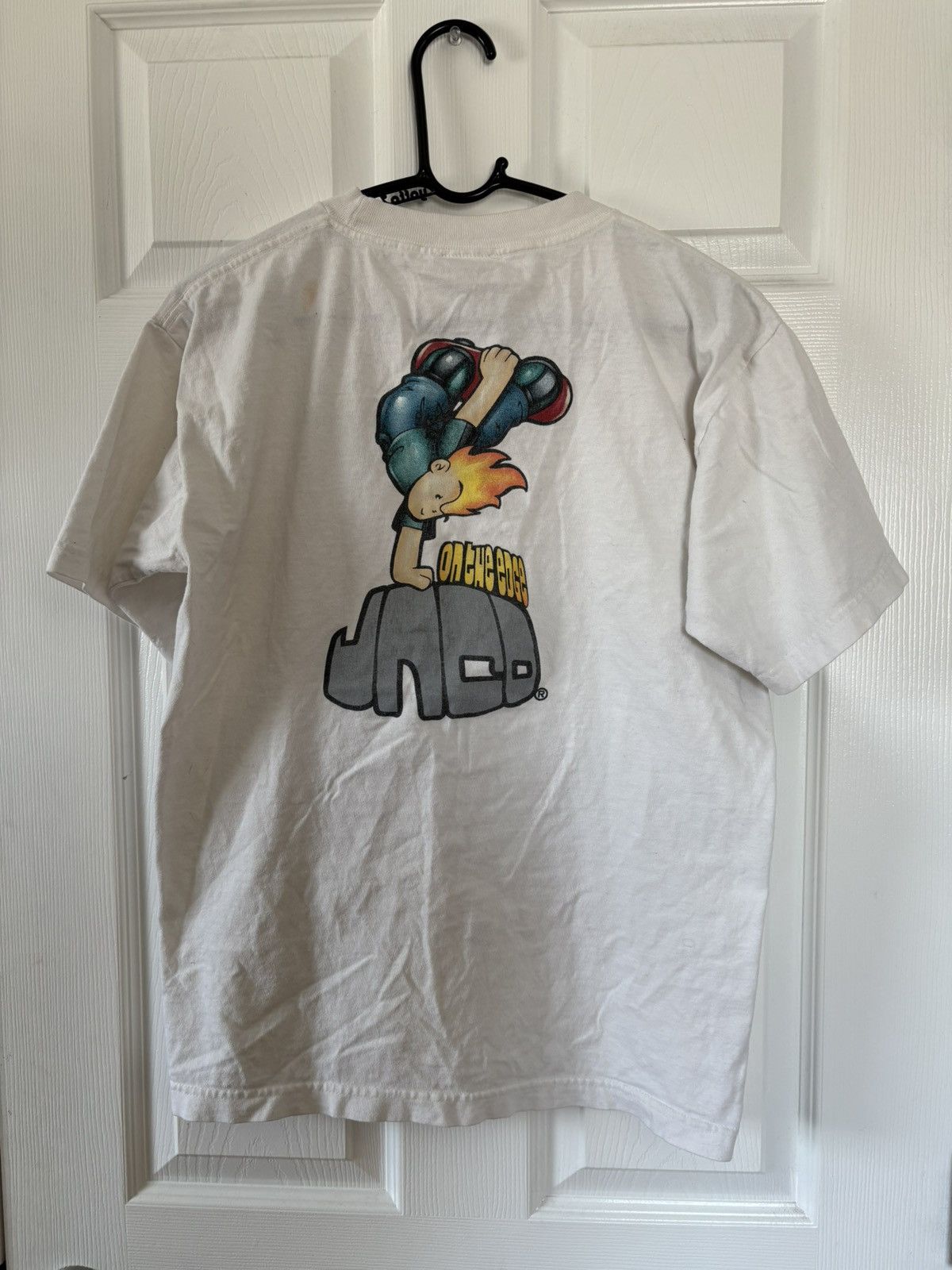 JNCO *RARE* VINTAGE 90s JNCO FLAME HEAD TEE Size US L / EU 52-54 / 3 - 2 Thumbnail