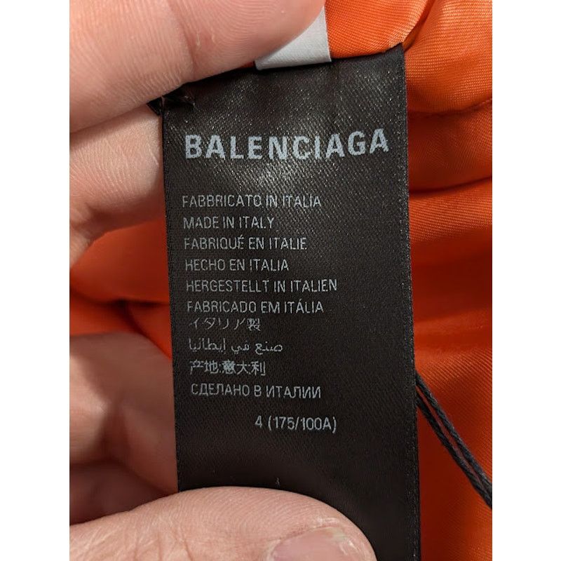 Balenciaga o1rshd1 World Food Program Hooded Nylon Bomber in Black Size US XL / EU 56 / 4 - 19 Thumbnail