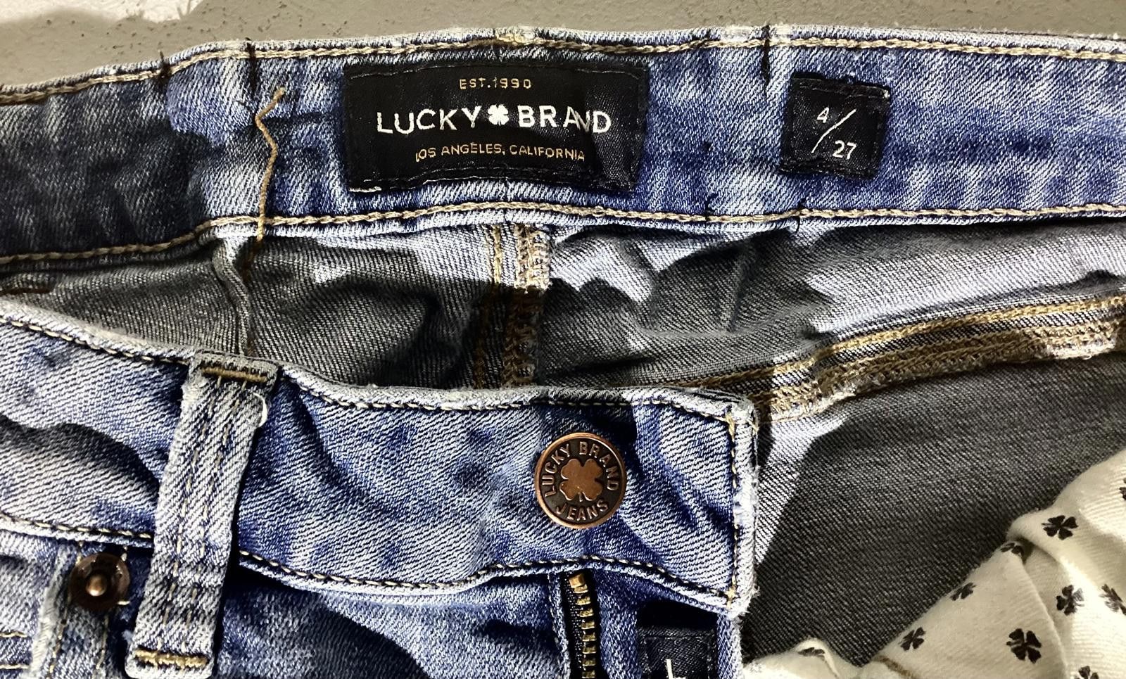 Lucky Brand Lucky Brand Distressed Boot Cut Jeans Women's Size 4/27 Size 27" / US 4 / IT 40 - 9 Thumbnail