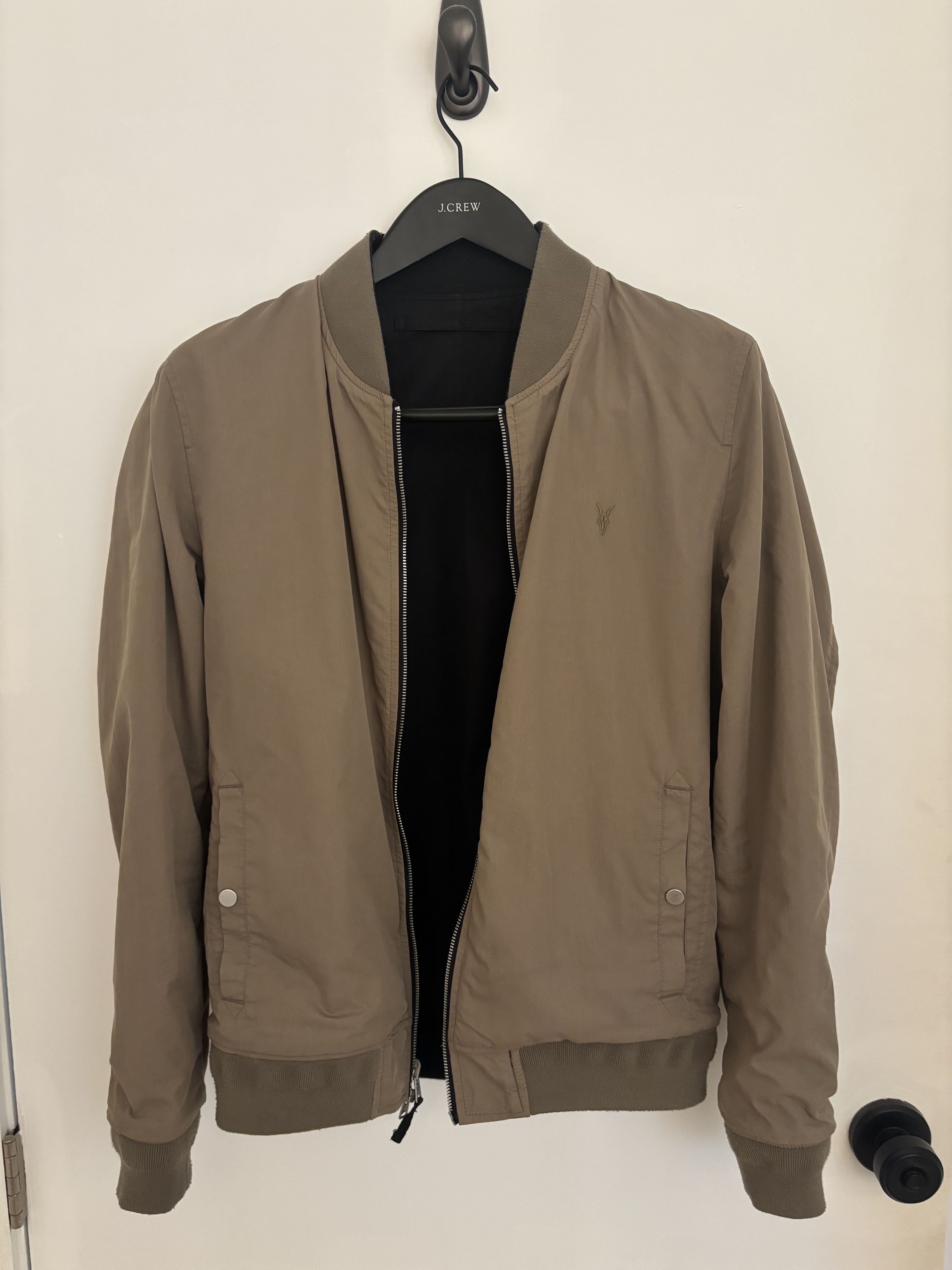 Allsaints Allsaints Reversible Tan/Black Bomber Light Jacket Size US S / EU 44-46 / 1 - 1 Thumbnail