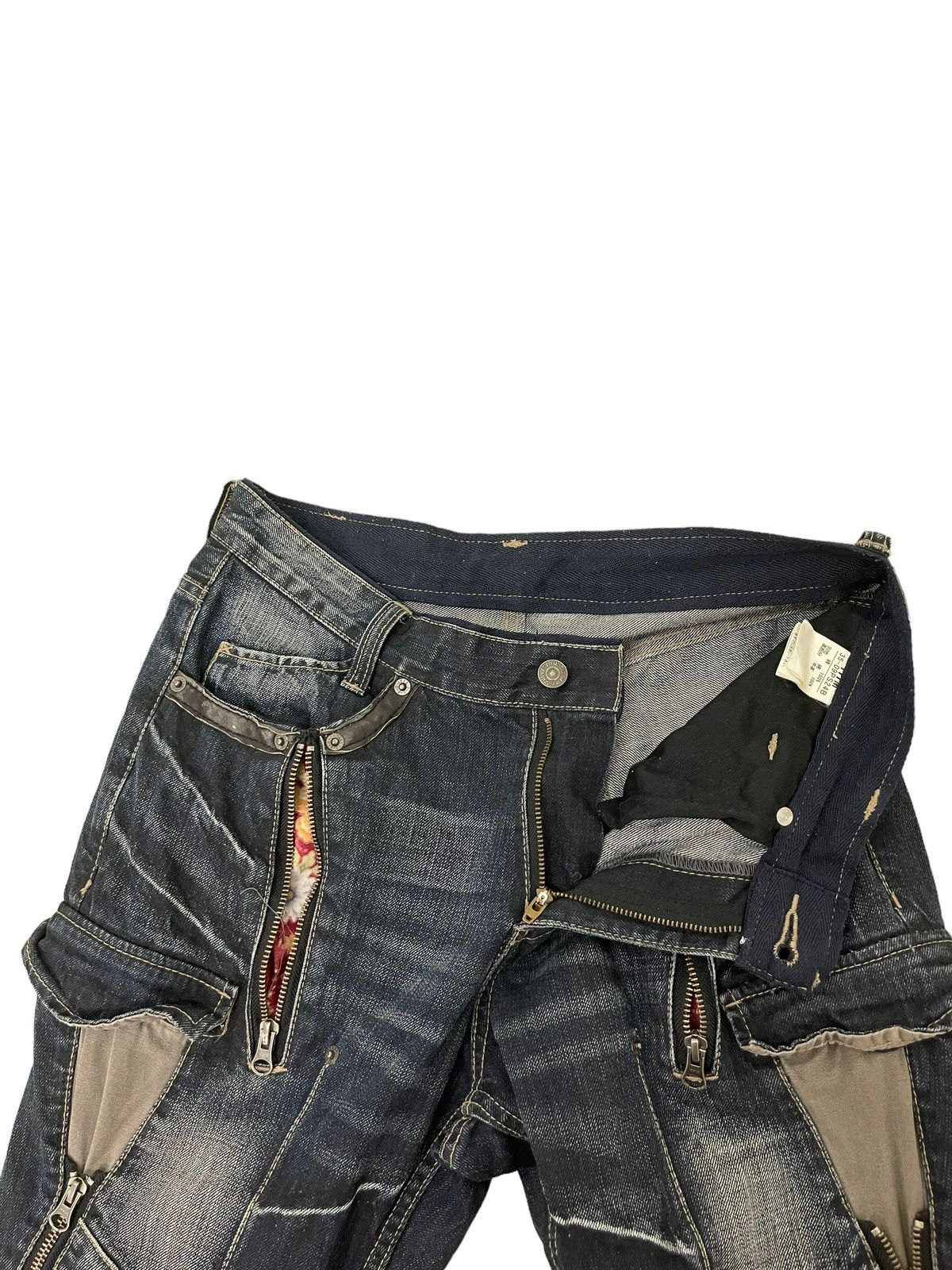 PPFM Slim Jeans PPFM Japan Multizipped Faded 8🟦4 Size US 32 / EU 48 - 10 Thumbnail