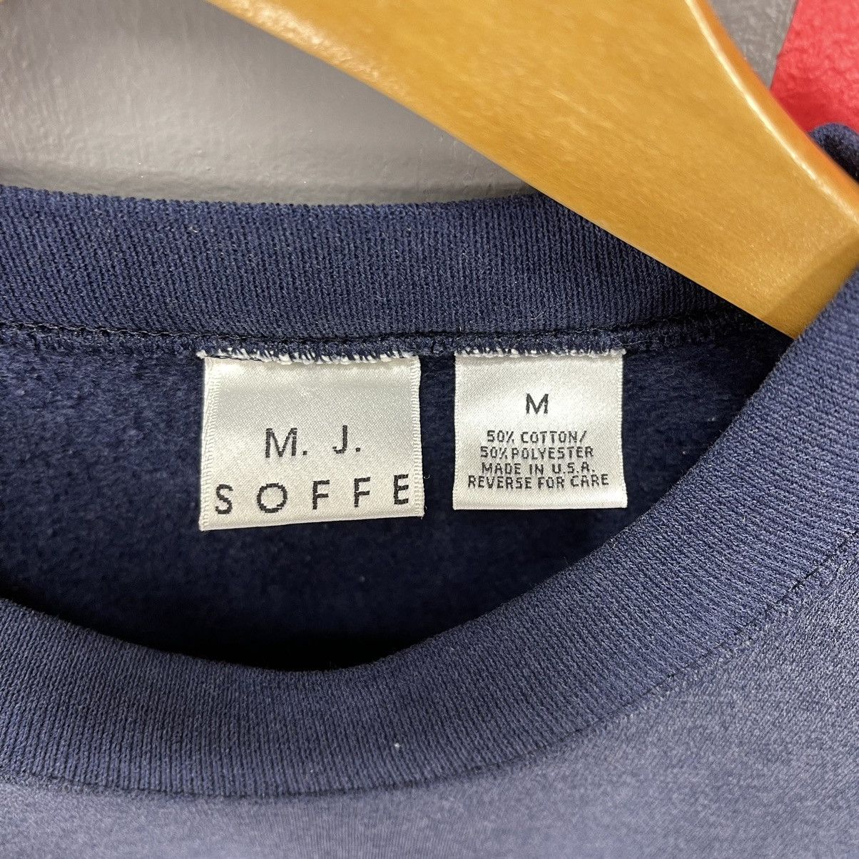 Vintage 90s Vintage MJ SOFFE Blank Crew Neck Sweatshirt #1362/AU Size US M / EU 48-50 / 2 - 4 Thumbnail
