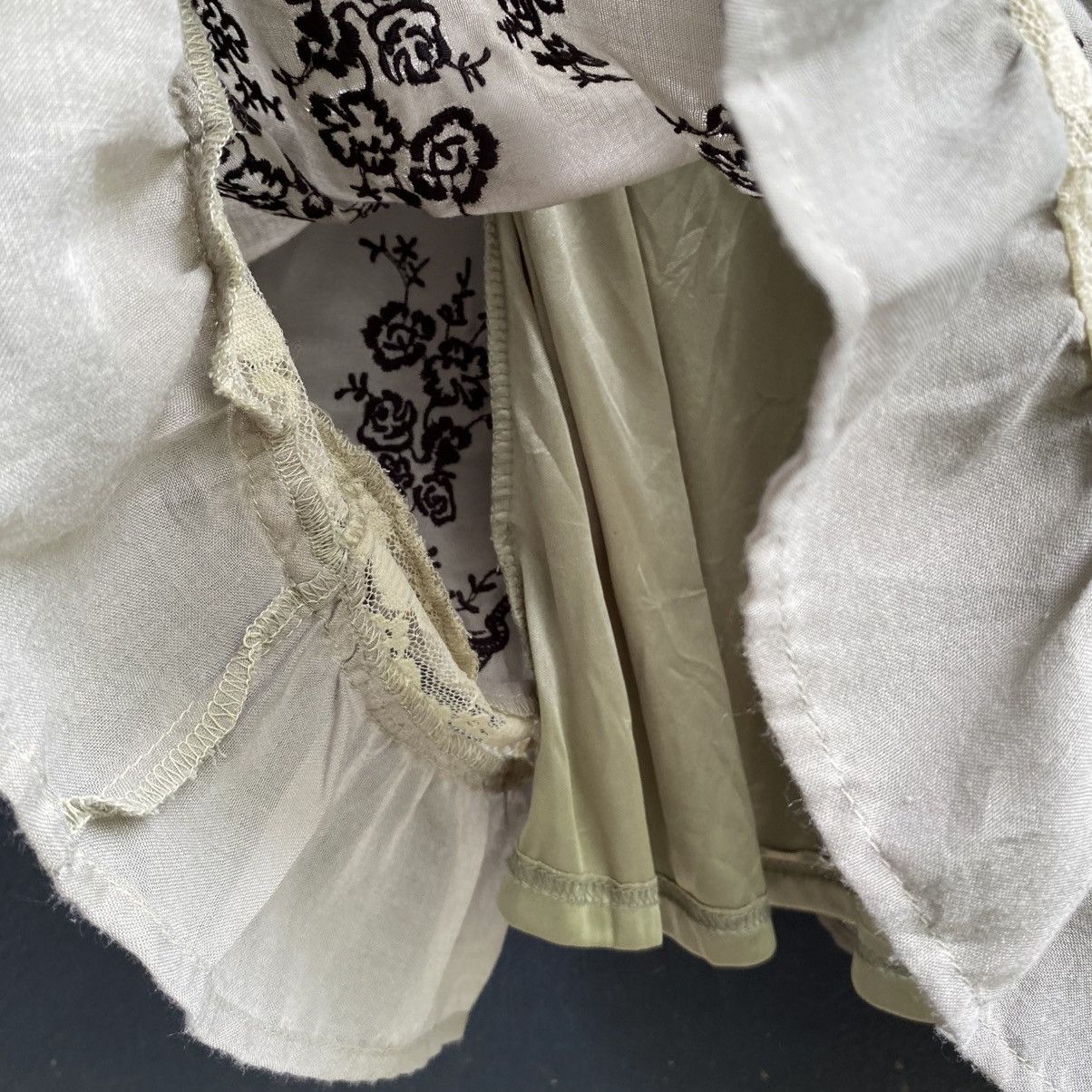 Japanese Brand axes femme Vintage Light Green Embroidered Lace Dress Size M / US 6-8 / IT 42-44 - 19 Thumbnail