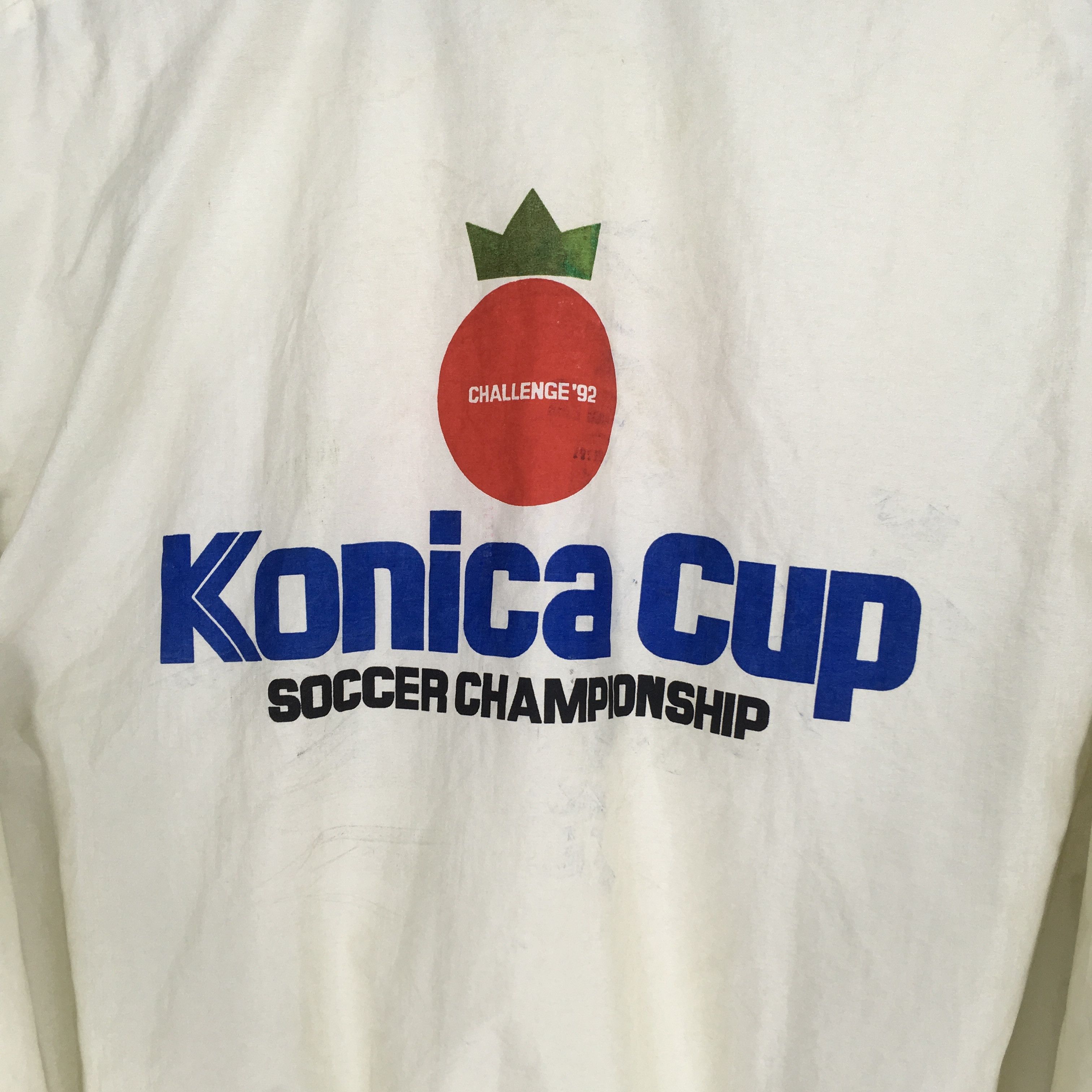 Japanese Brand Vintage 90's Konica Cup Soccer Championship Jacket Size US L / EU 52-54 / 3 - 8 Thumbnail