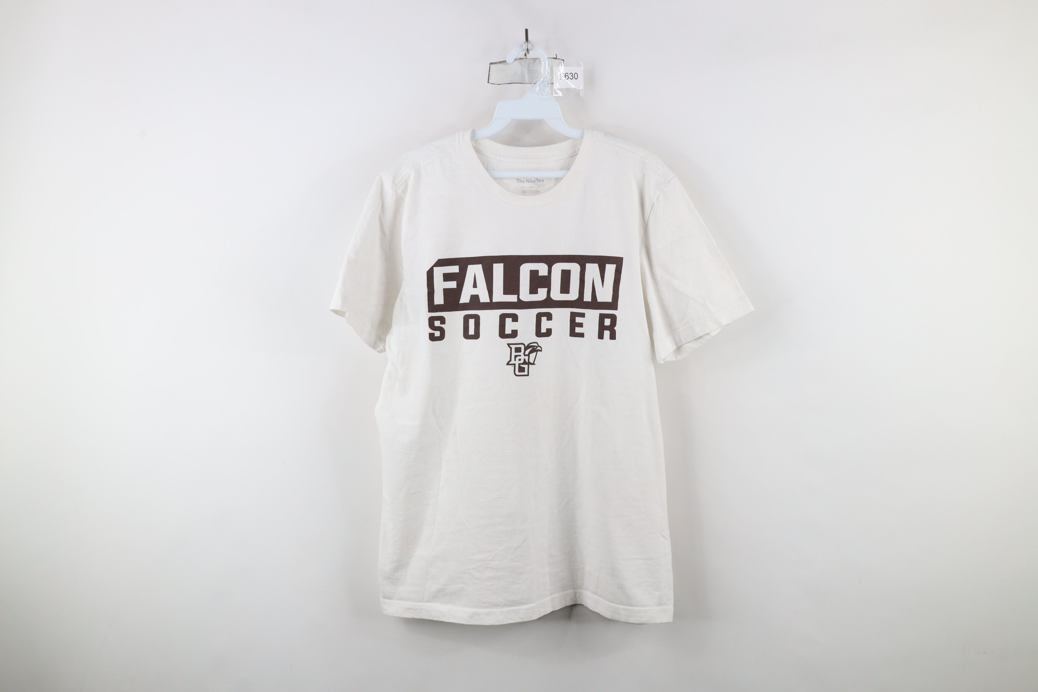 Nike × Vintage Nike Bowling Green State University Soccer T-Shirt White Size US M / EU 48-50 / 2 - 1 Thumbnail