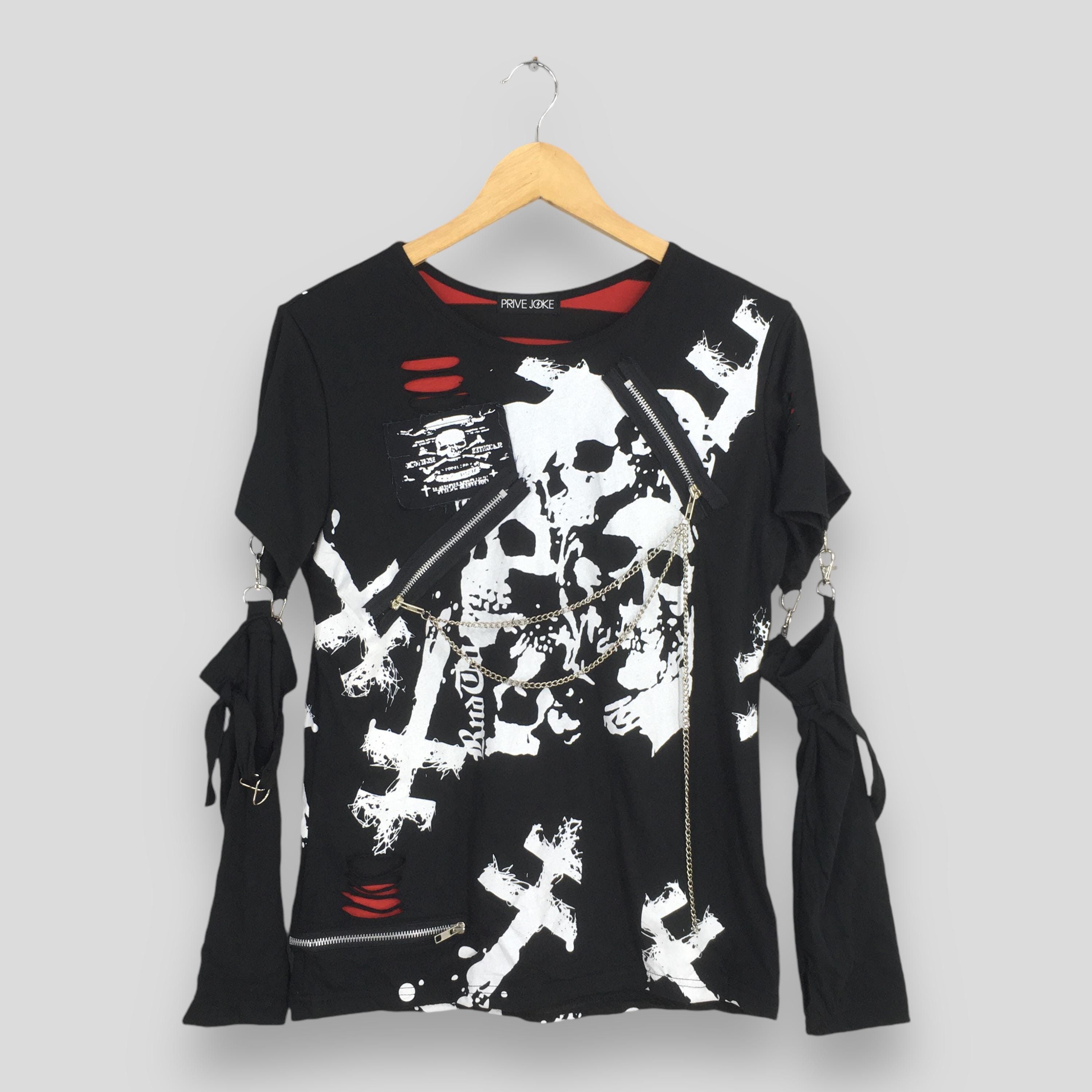 Japanese Brand Prive Joke Japanese Seditionaries Black Distressed Tshirt M Size M / US 6-8 / IT 42-44 - 1 Thumbnail
